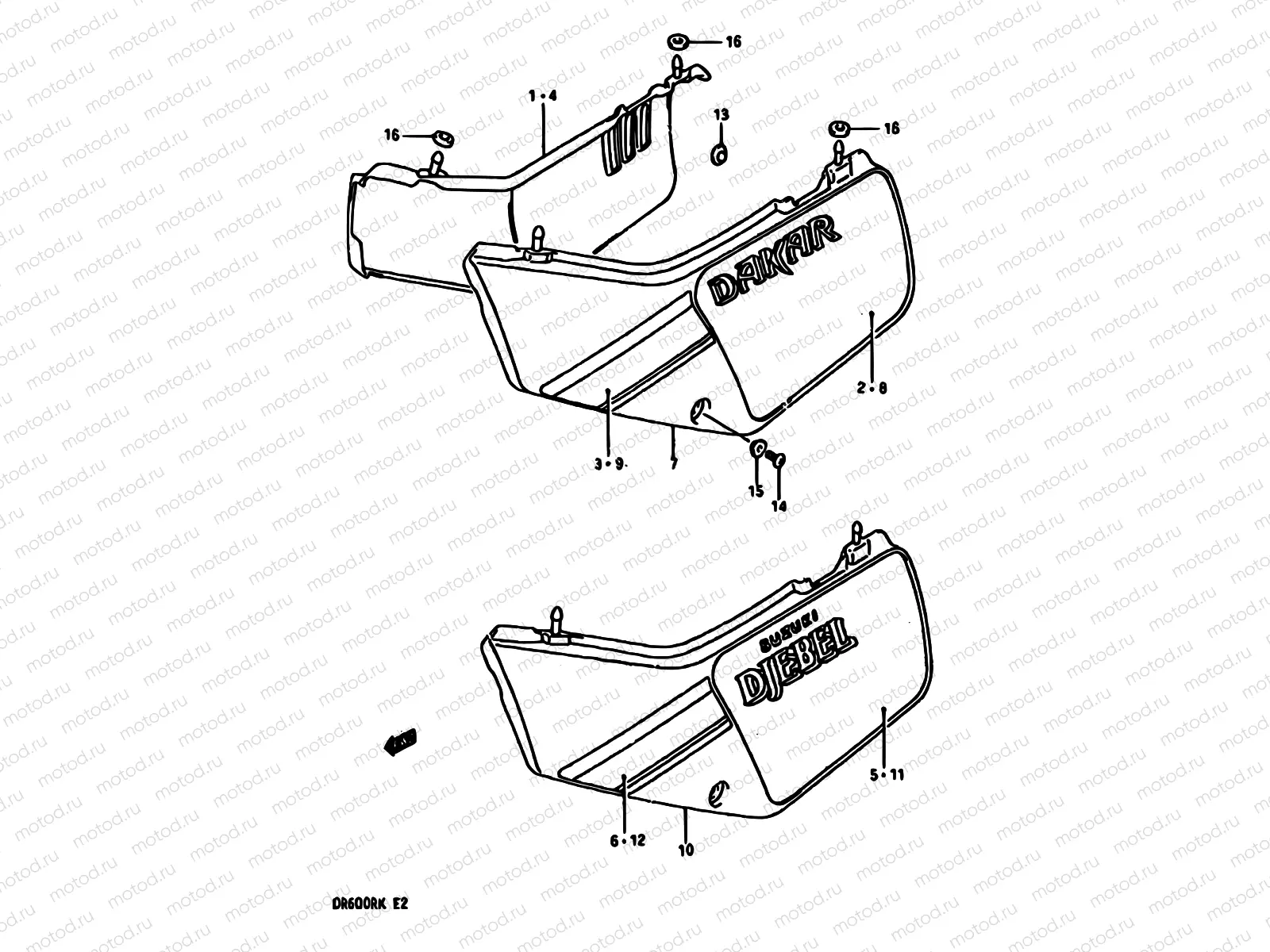 36A - FRAME COVER (MODEL J)