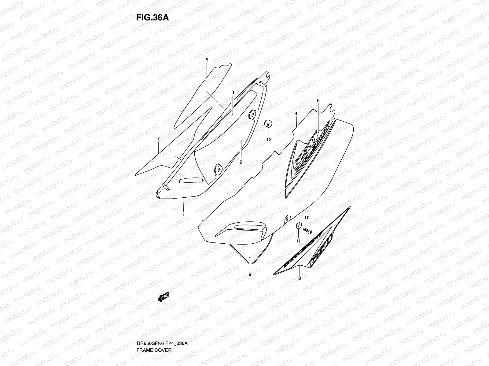 36A - FRAME COVER (MODEL K8/K9/L0)