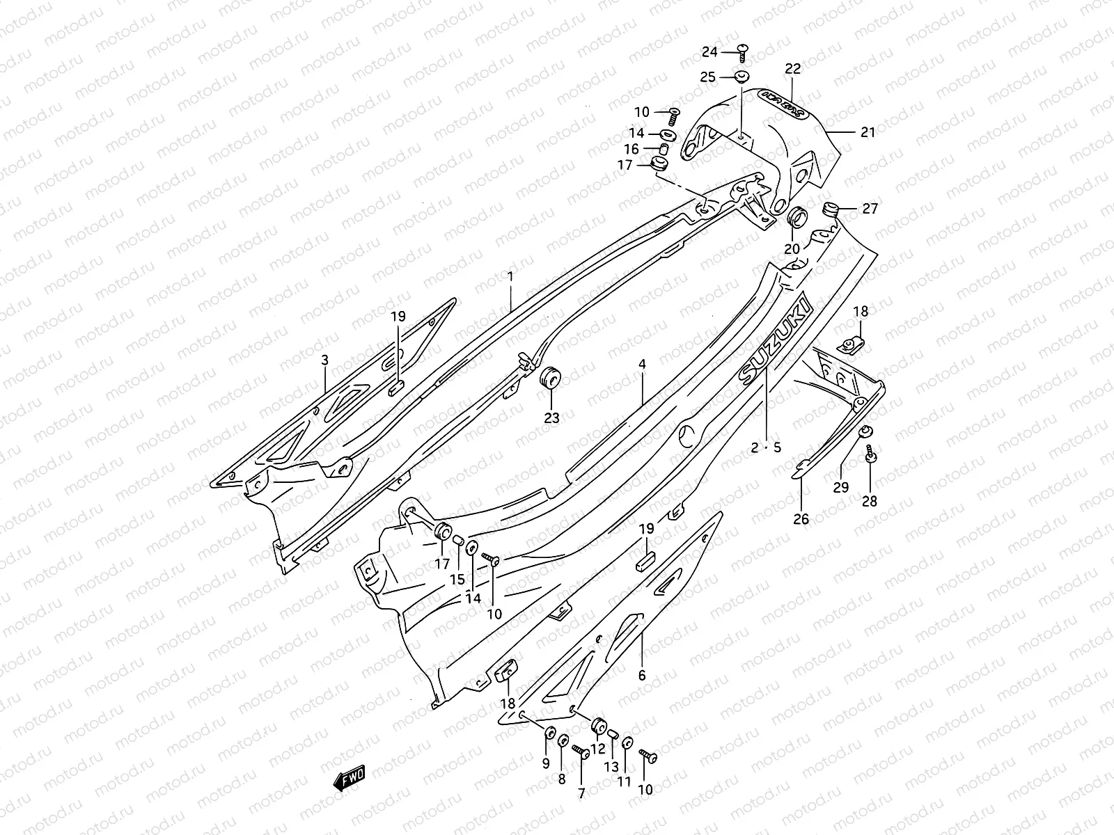 36A - FRAME COVER (MODEL M)