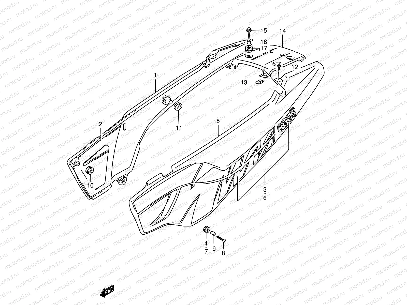 36A - FRAME COVER (MODEL N)