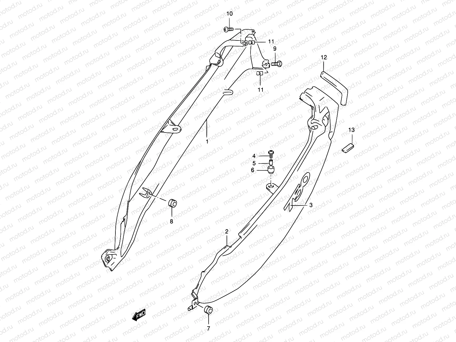 36A - FRAME COVER (MODEL X)