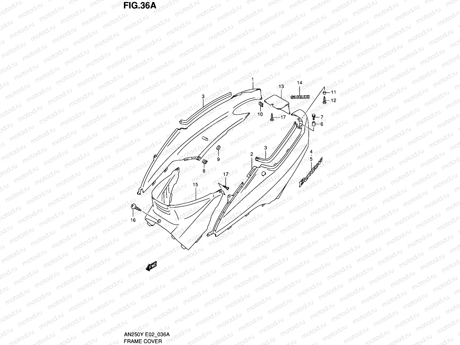 36A - FRAME COVER (MODEL Y)