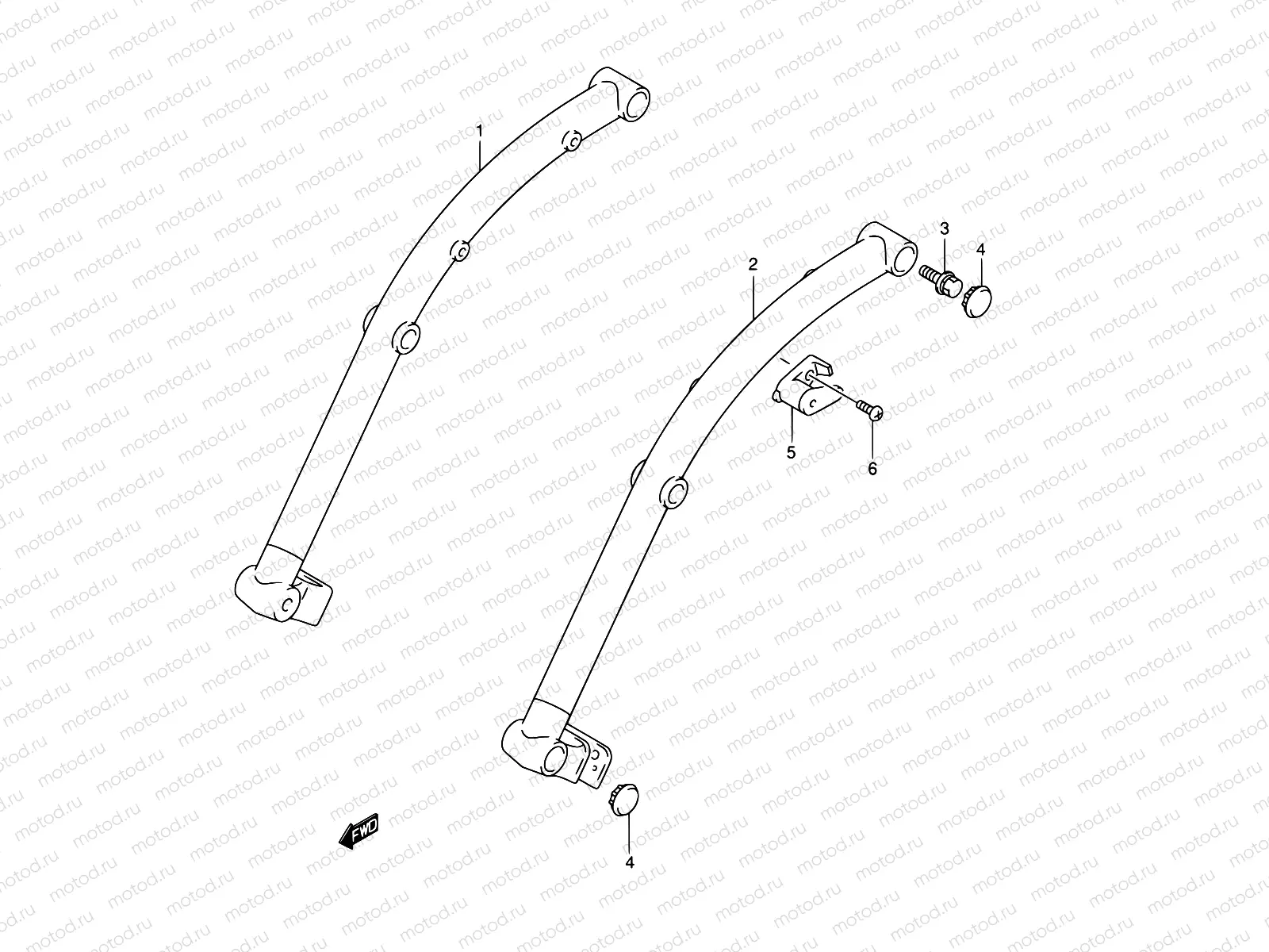 36A - FRAME HANDLE GRIP (MODEL K5)