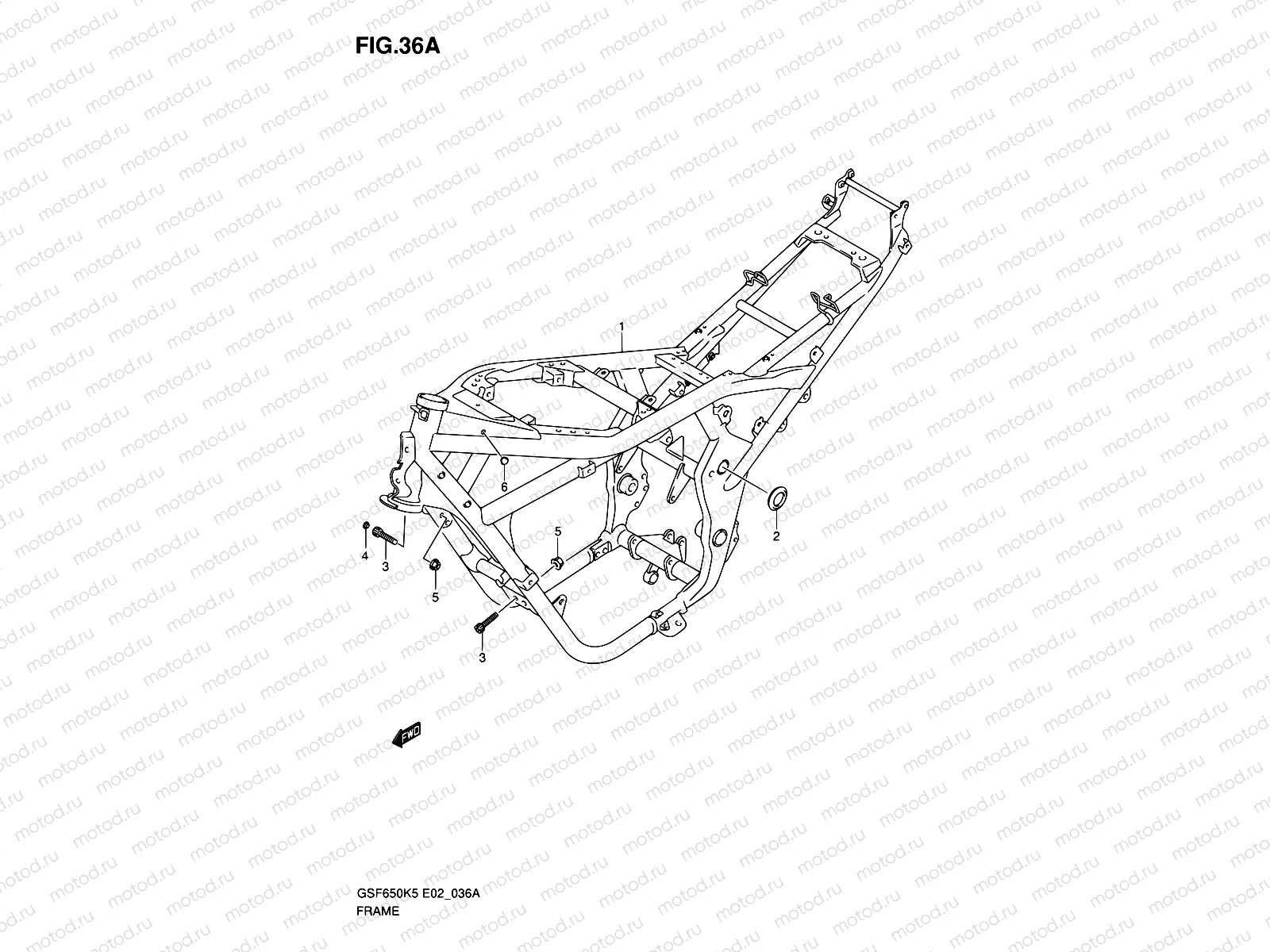 36A - FRAME (MODEL K6)