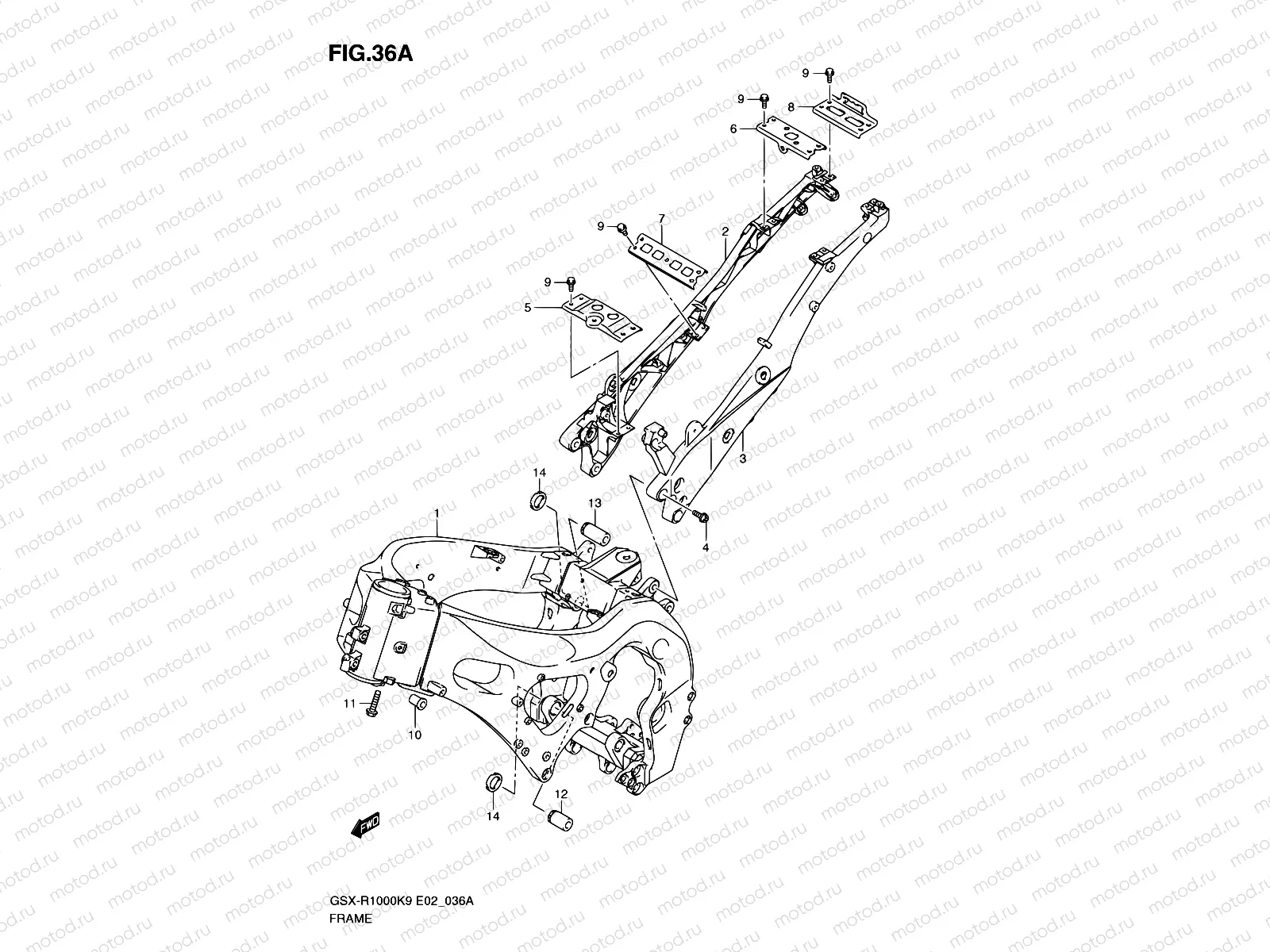 36A - FRAME (MODEL L0)