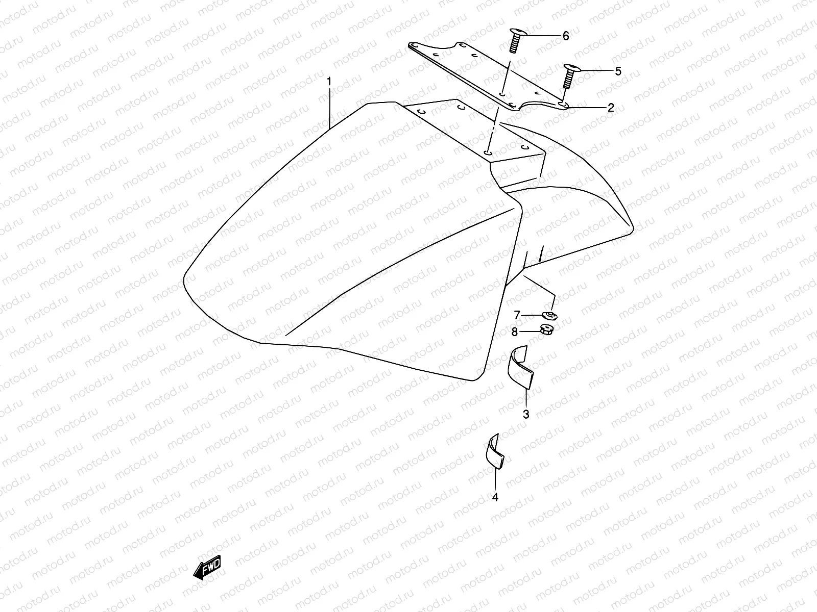 36A - FRONT FENDER (MODEL S/T)