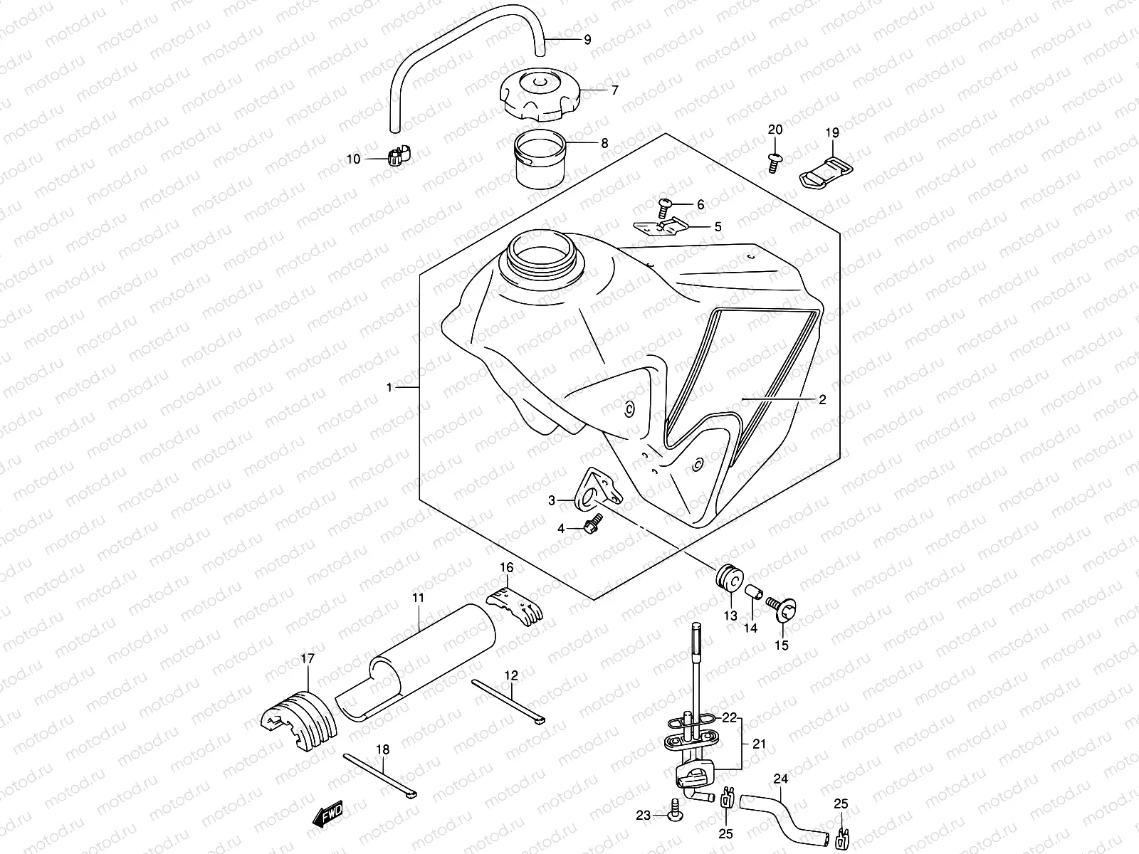 36A - FUEL TANK (MODEL K1)