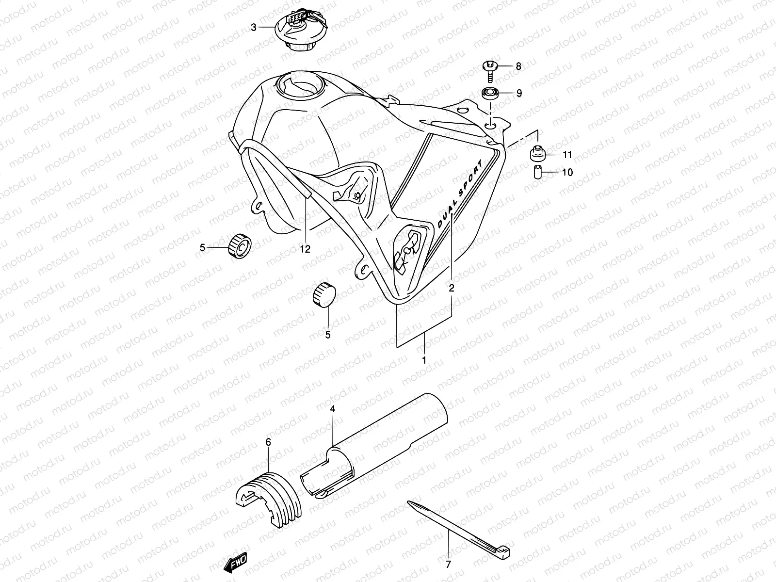 36A - FUEL TANK (MODEL K1)