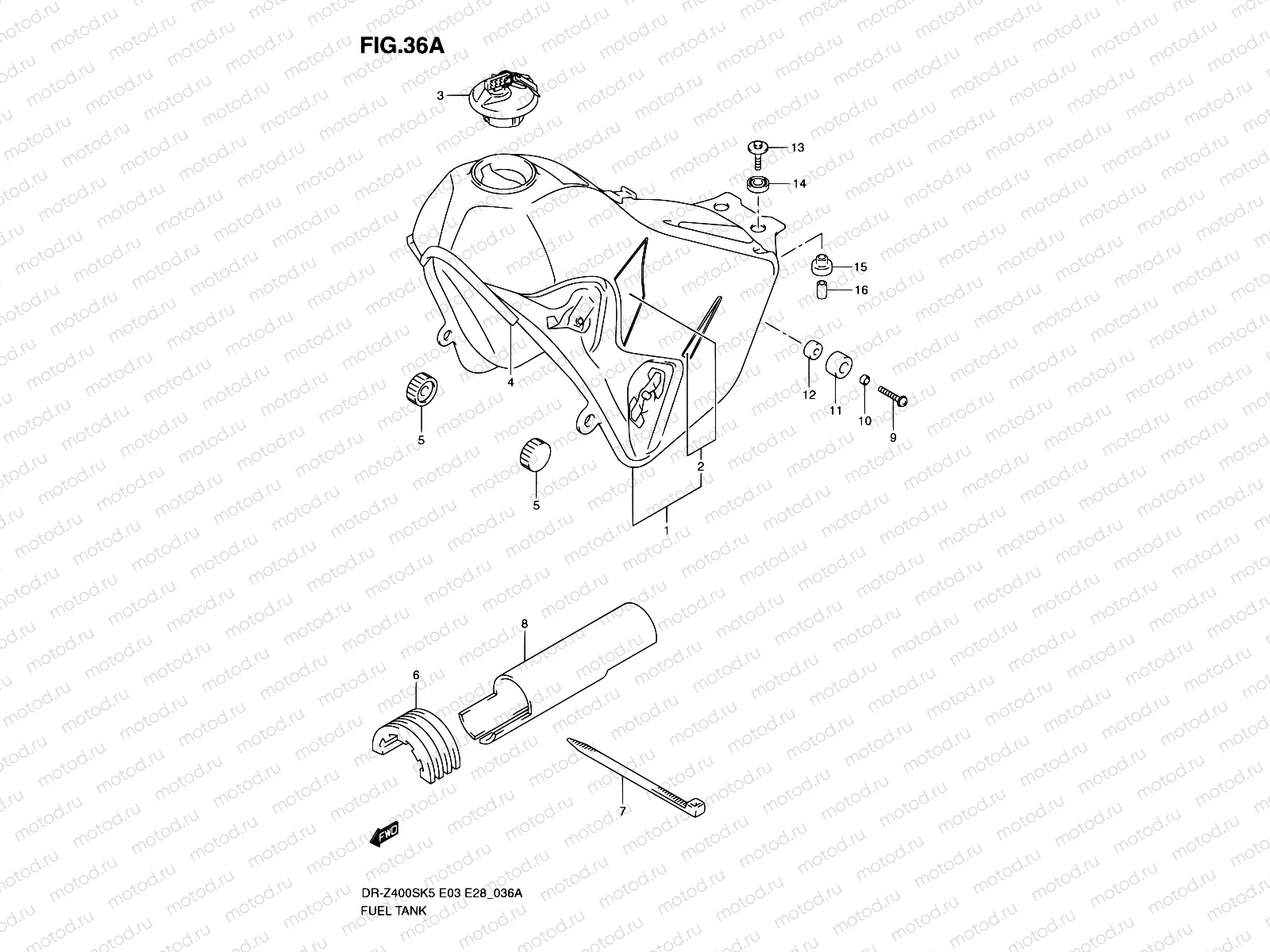 36A - FUEL TANK (MODEL K9)