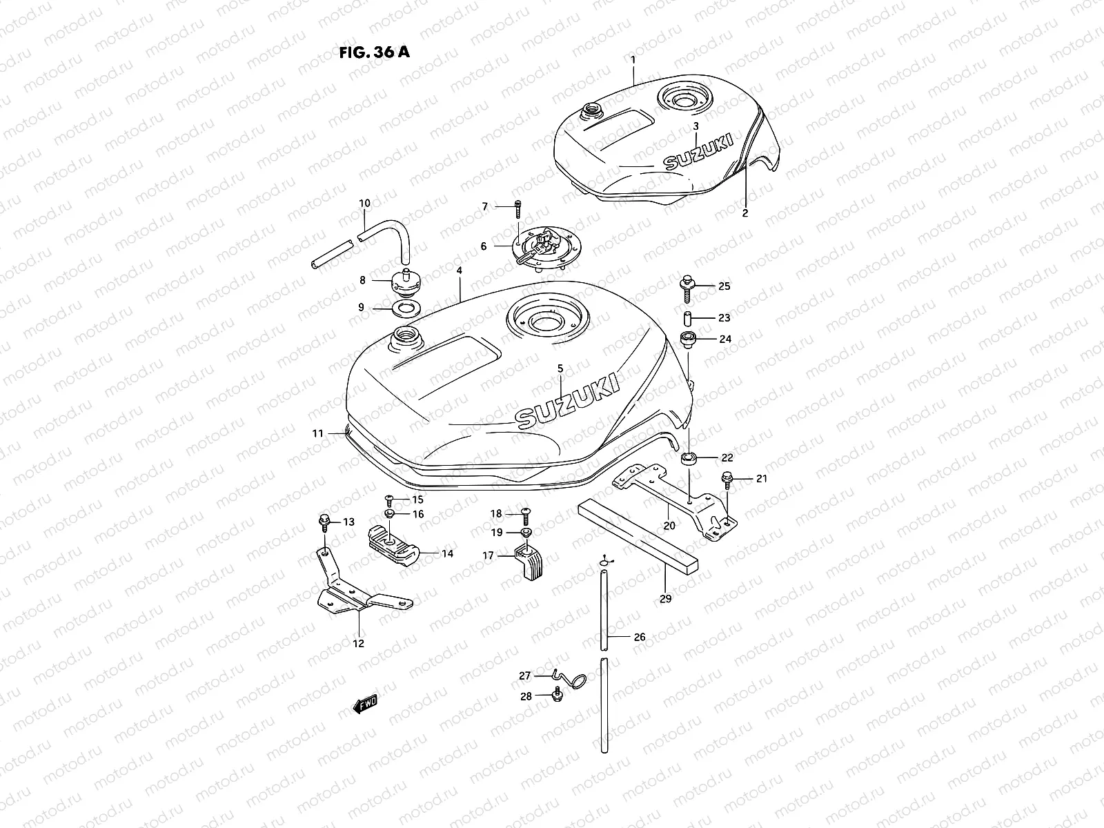 36A - FUEL TANK (MODEL P)
