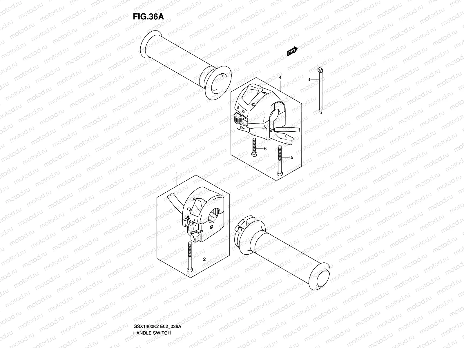 36A - HANDLE SWITCH (MODEL K4)