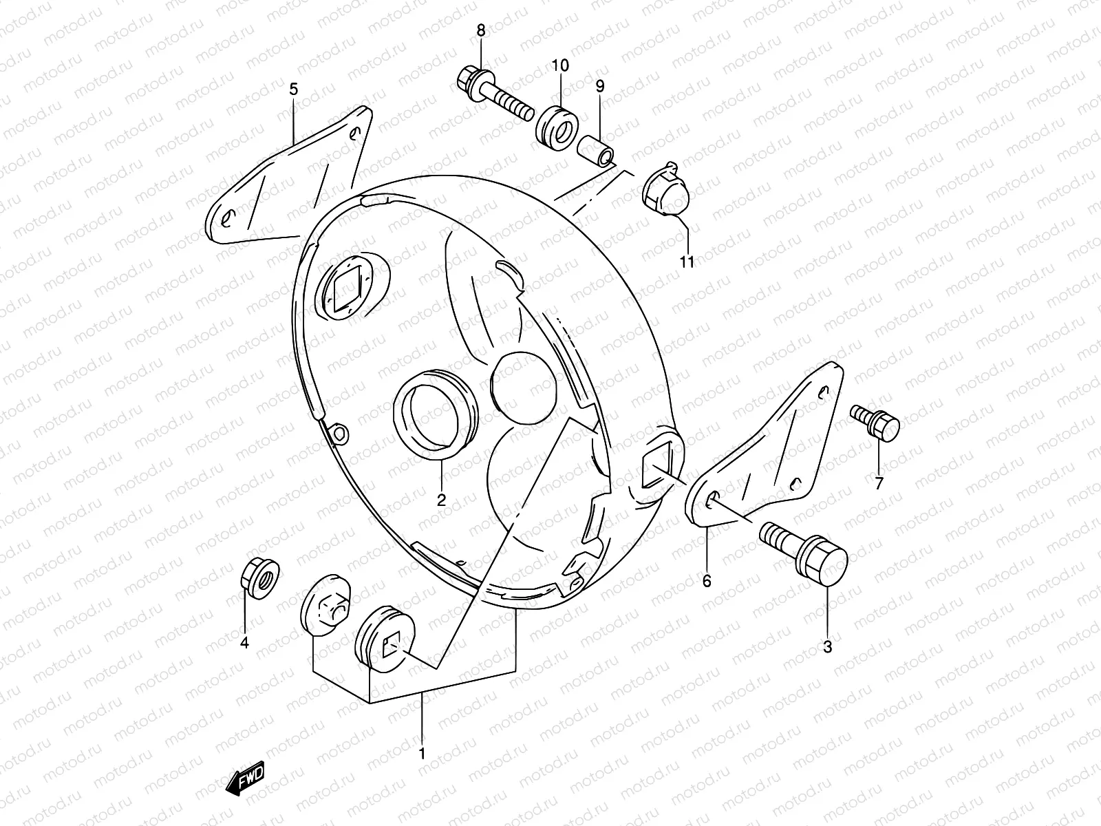36A - HEADLAMP HOUSING (MODEL R/S/T)