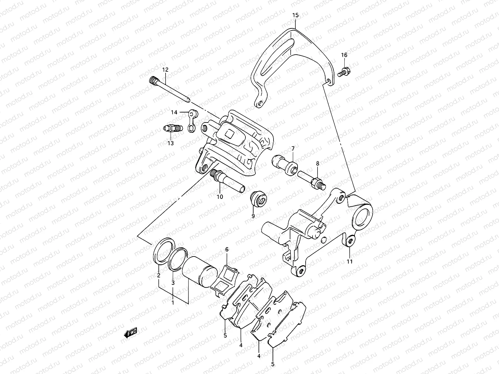 36A - REAR CALIPERS (MODEL L)