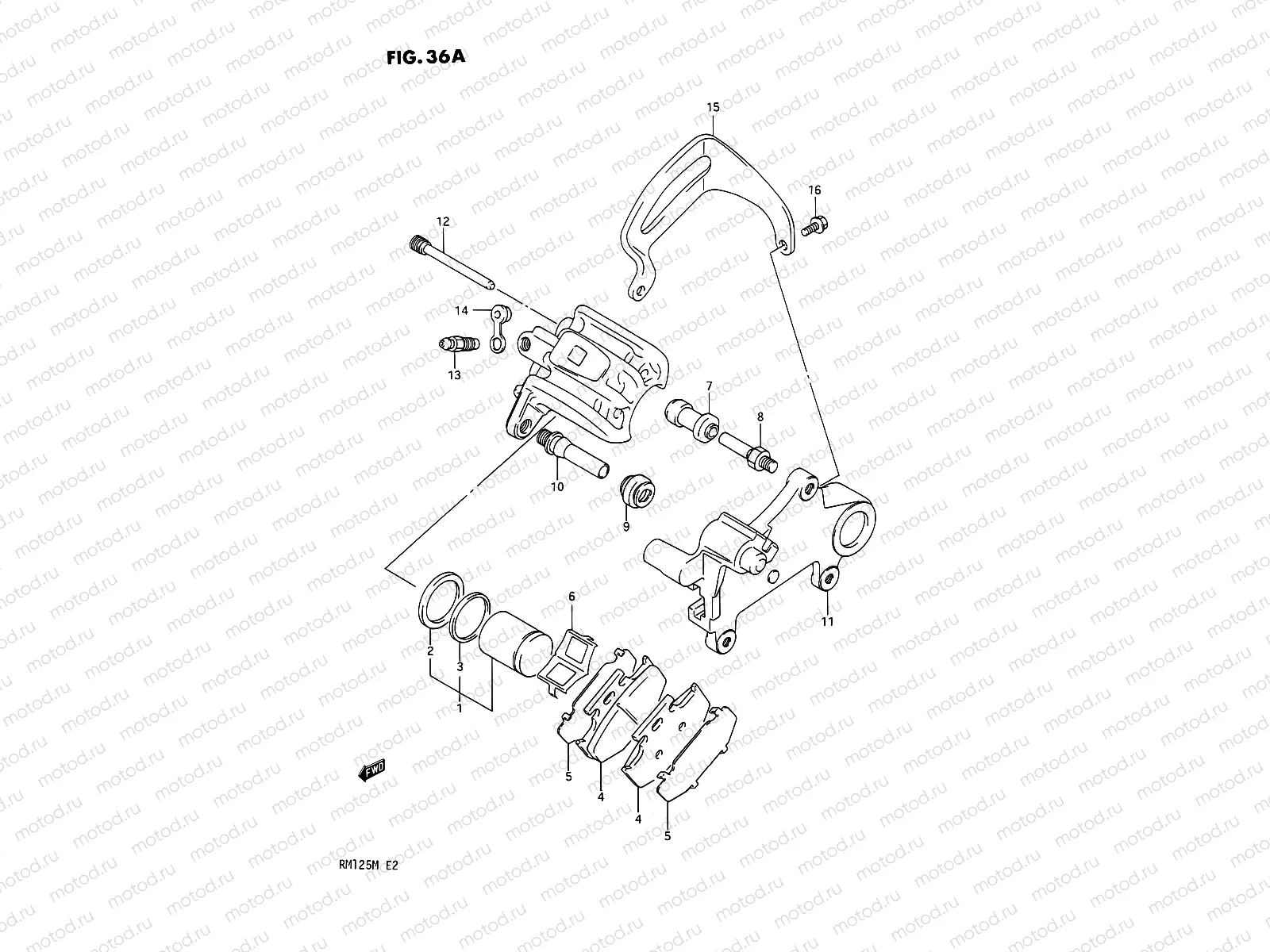 36A - REAR CALIPERS (MODEL L)