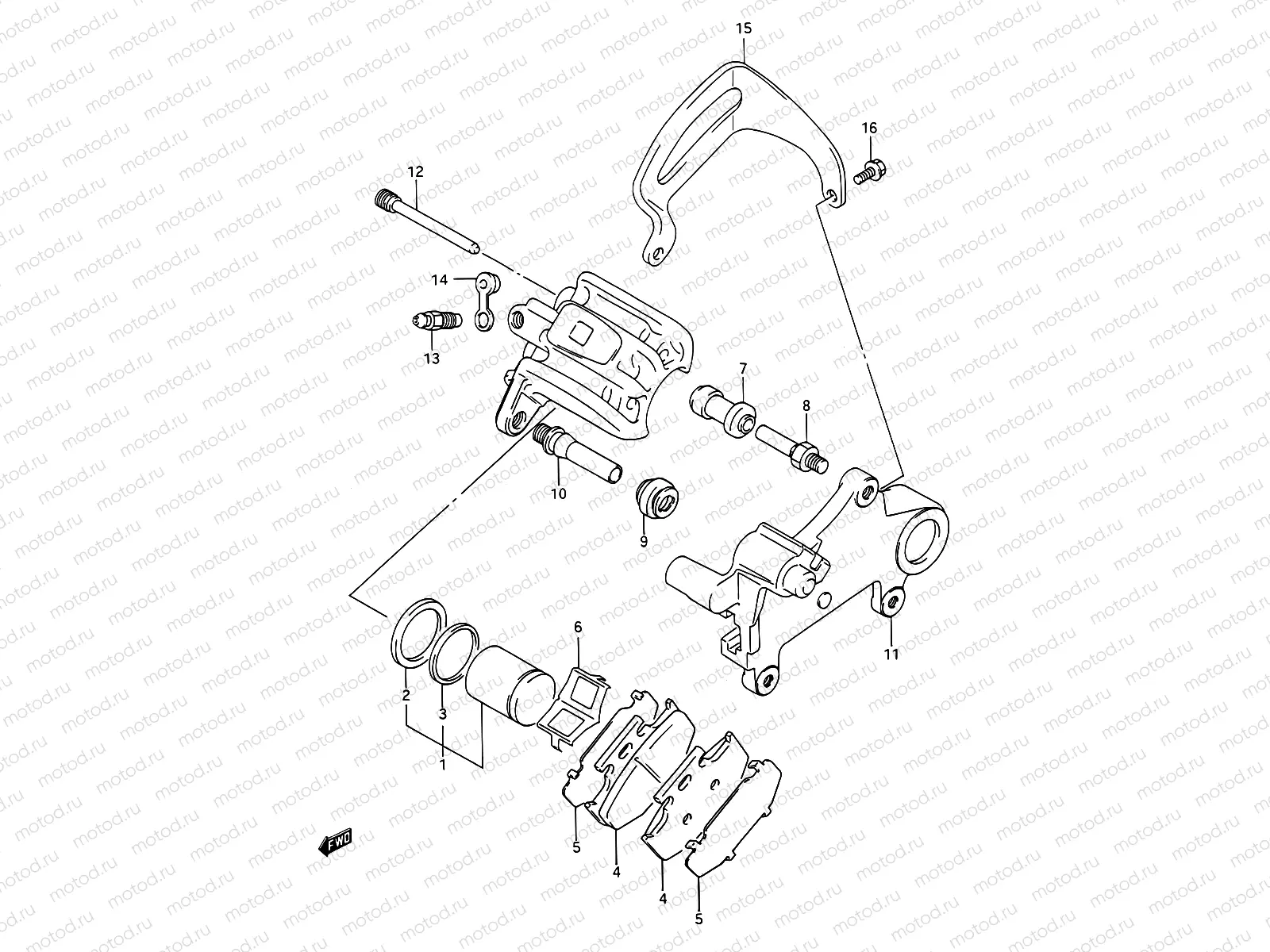 36A - REAR CALIPERS (MODEL L)
