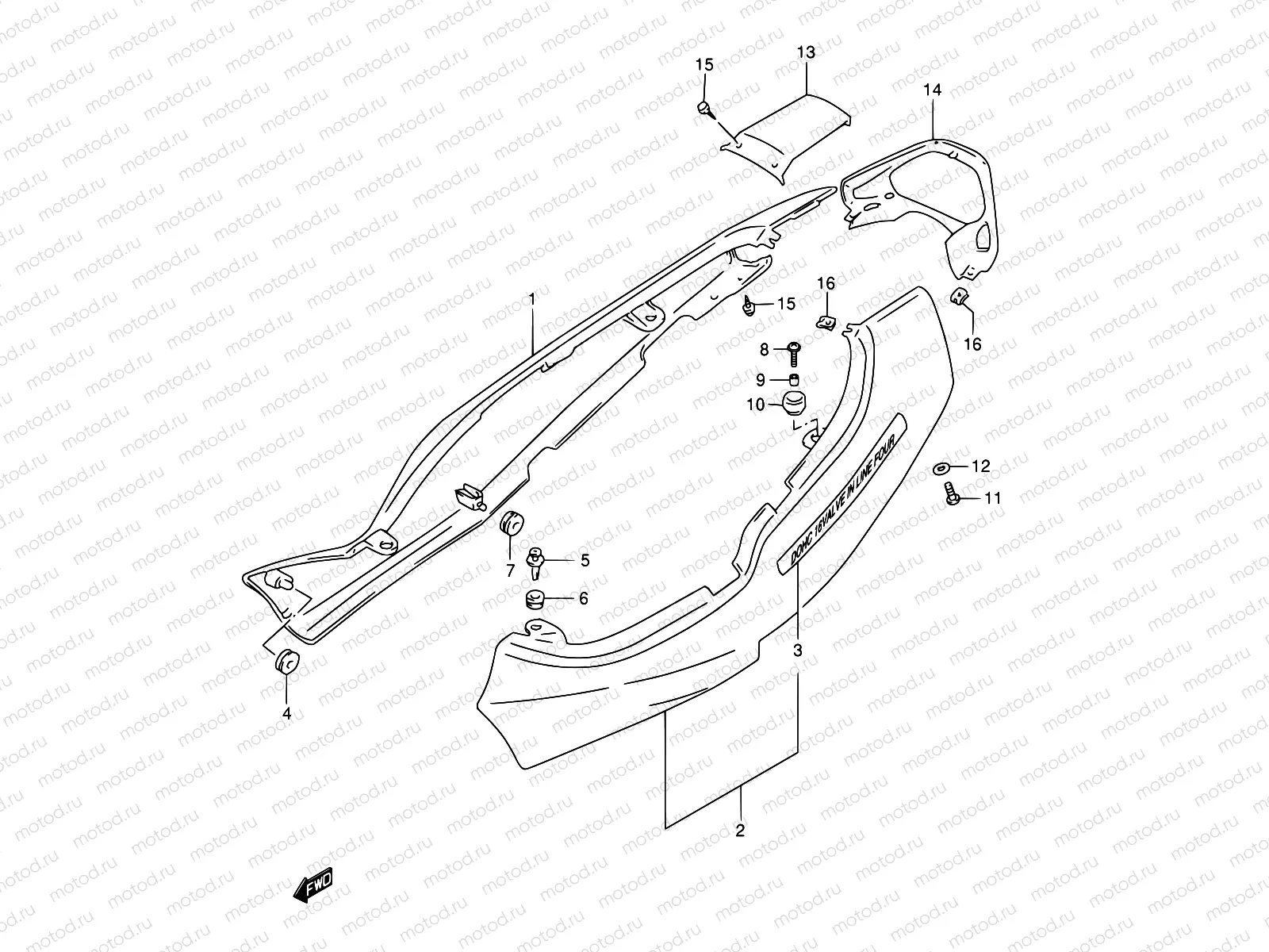 36B - FRAME COVER (GSF1200SW/SX)