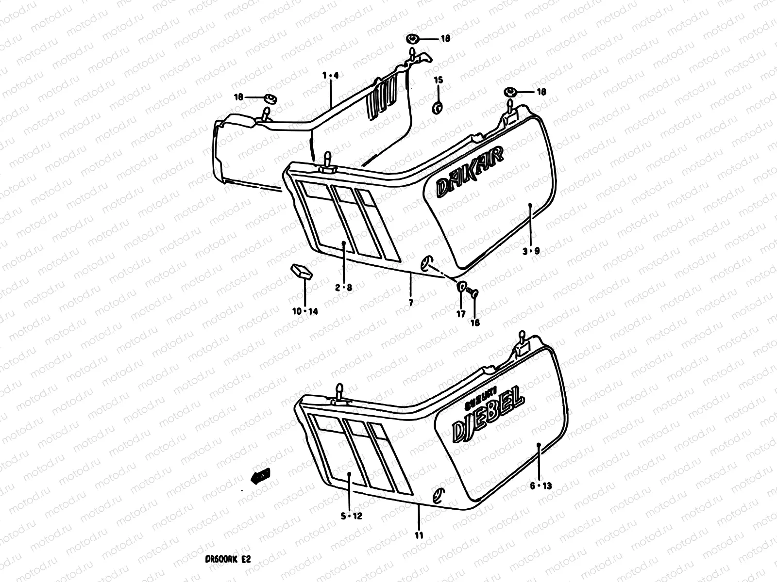 36B - FRAME COVER (MODEL K)