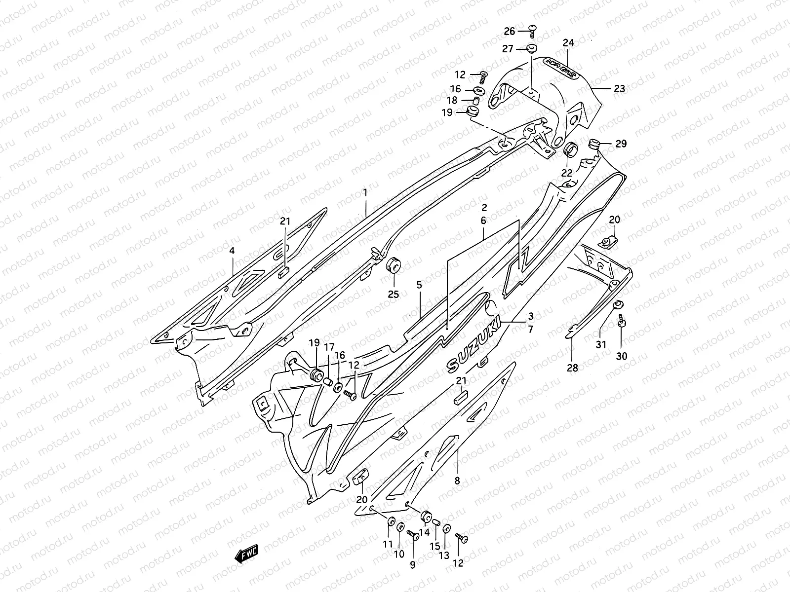 36B - FRAME COVER (MODEL N)