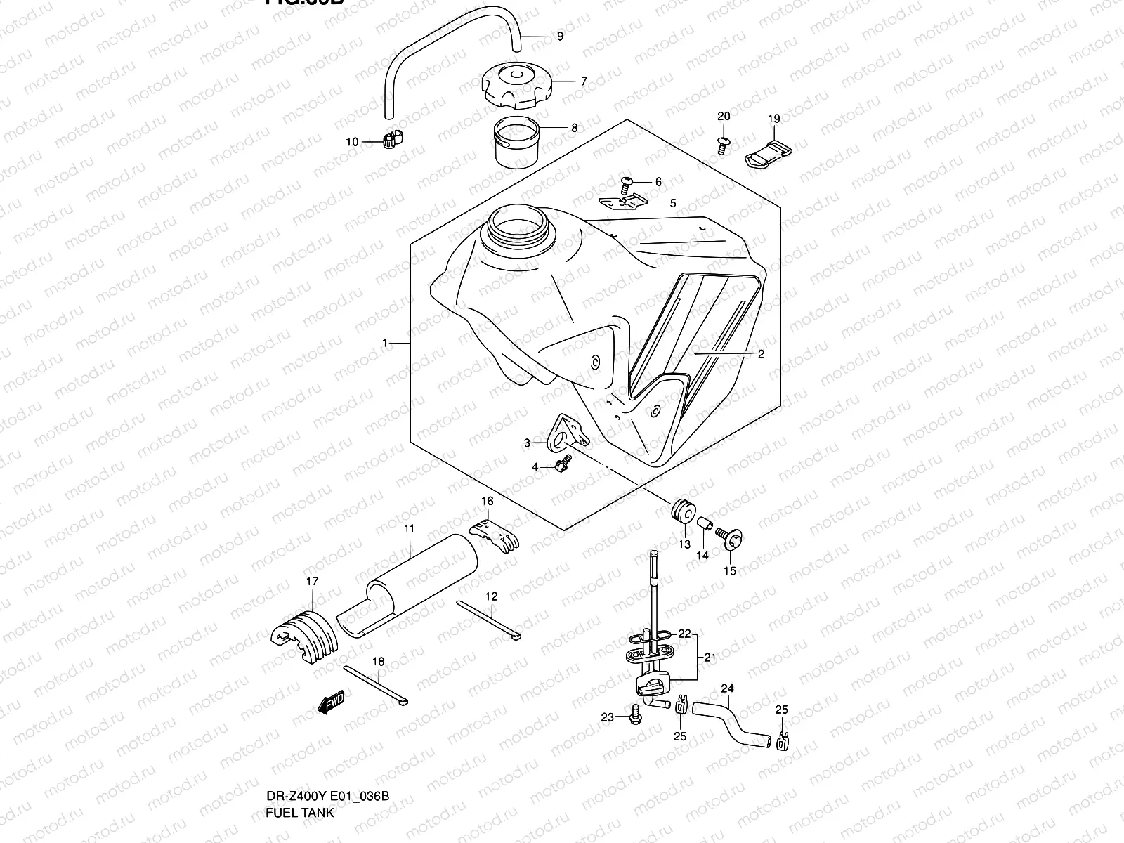 36B - FUEL TANK (MODEL K2)