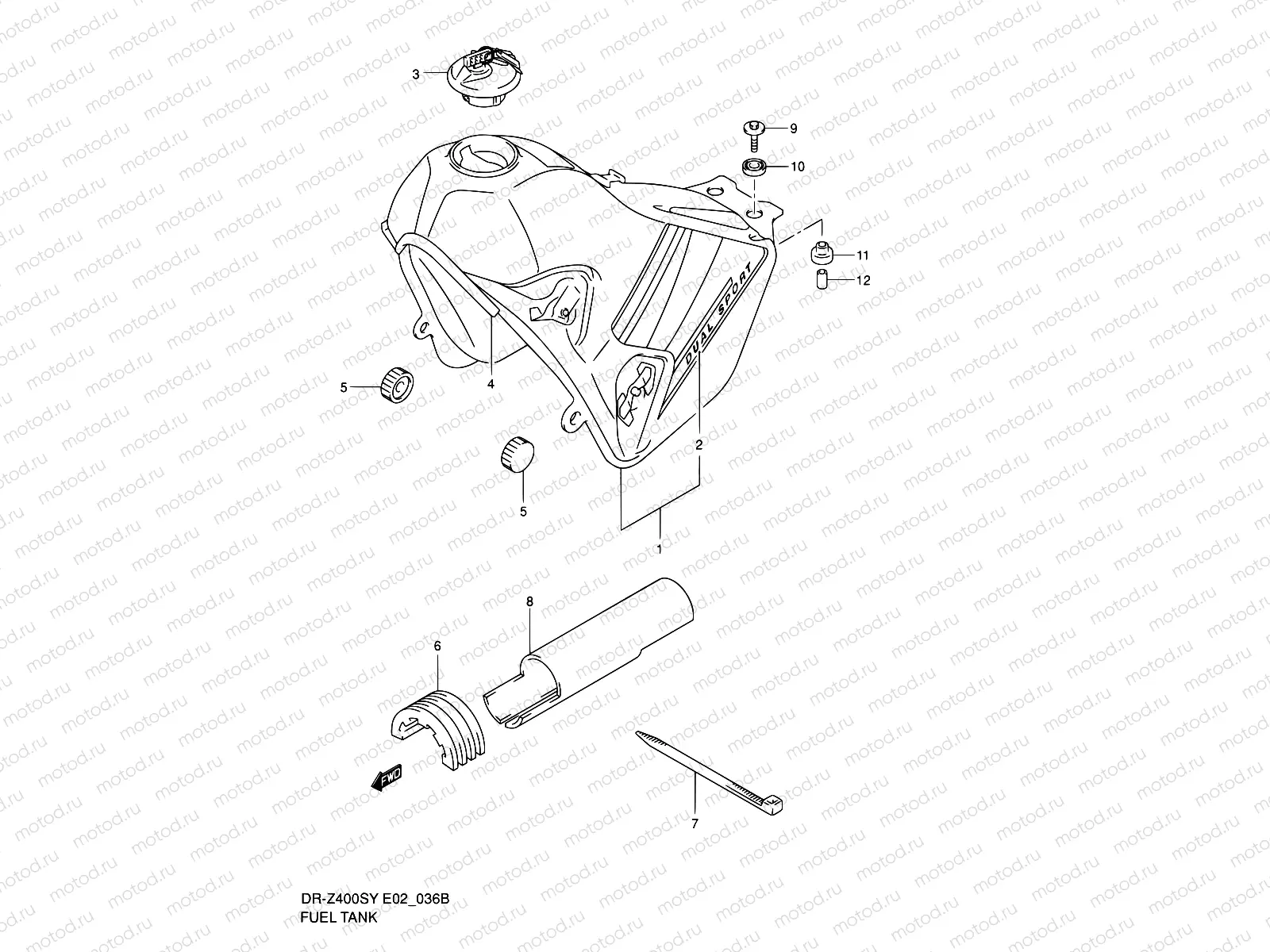 36B - FUEL TANK (MODEL K2)