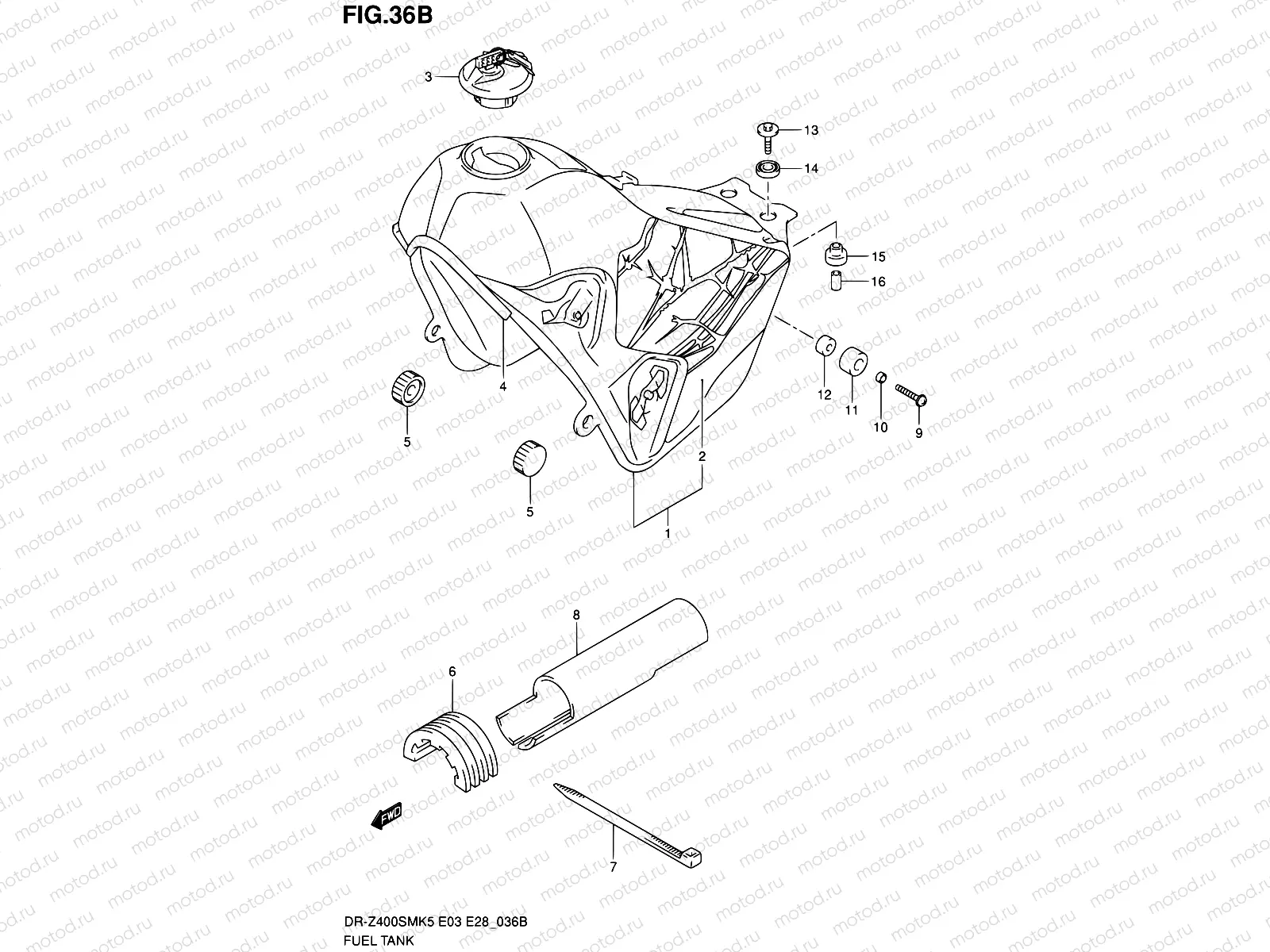 36B - FUEL TANK (MODEL K9)