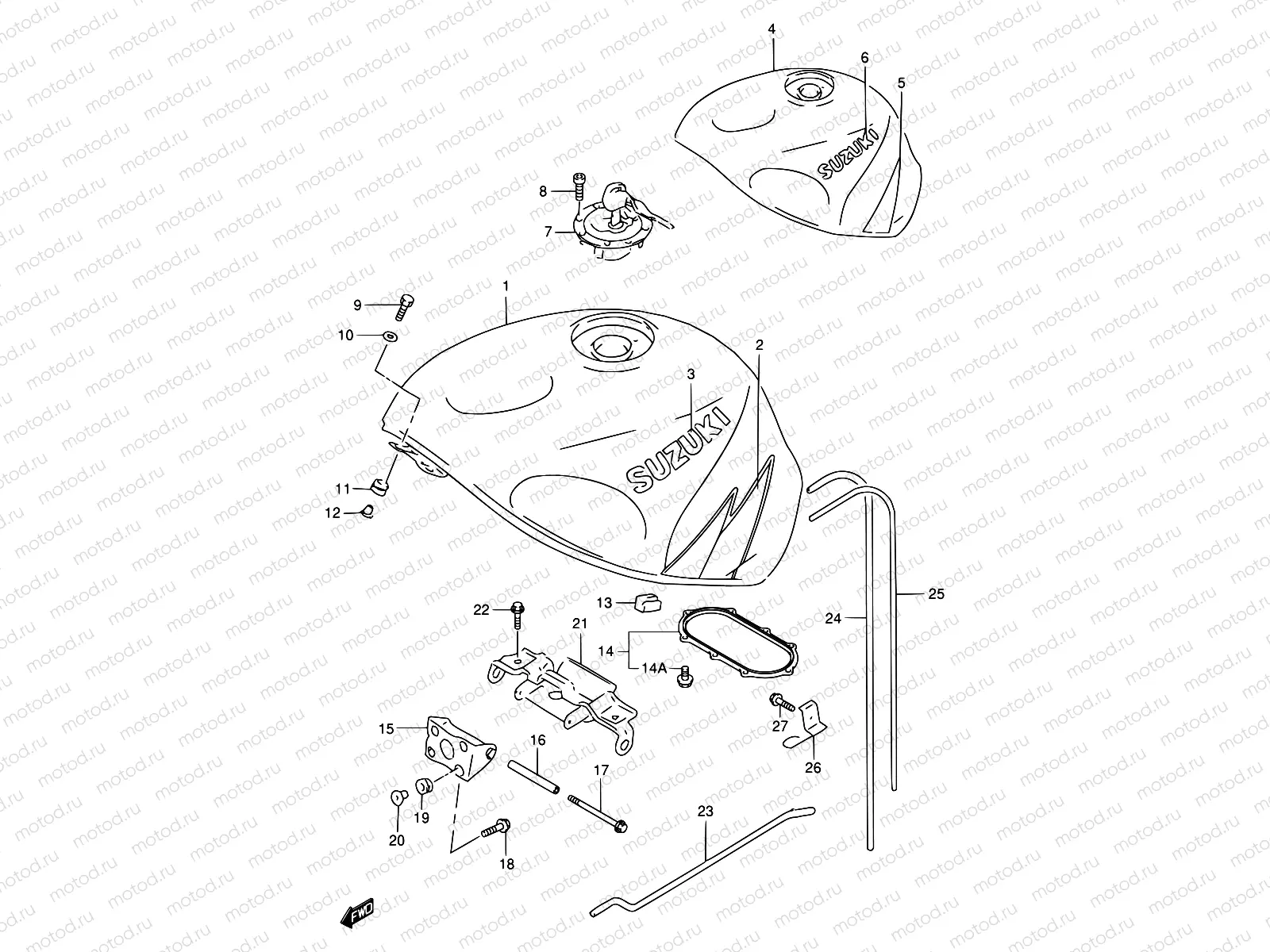 36B - FUEL TANK (MODEL W)