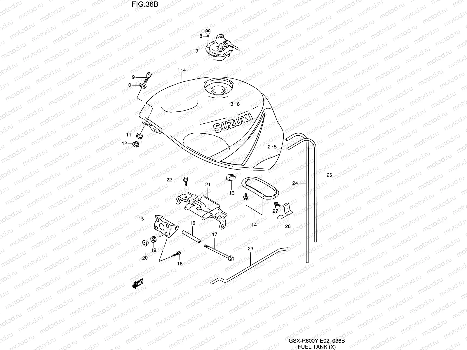 36B - FUEL TANK (MODEL X)