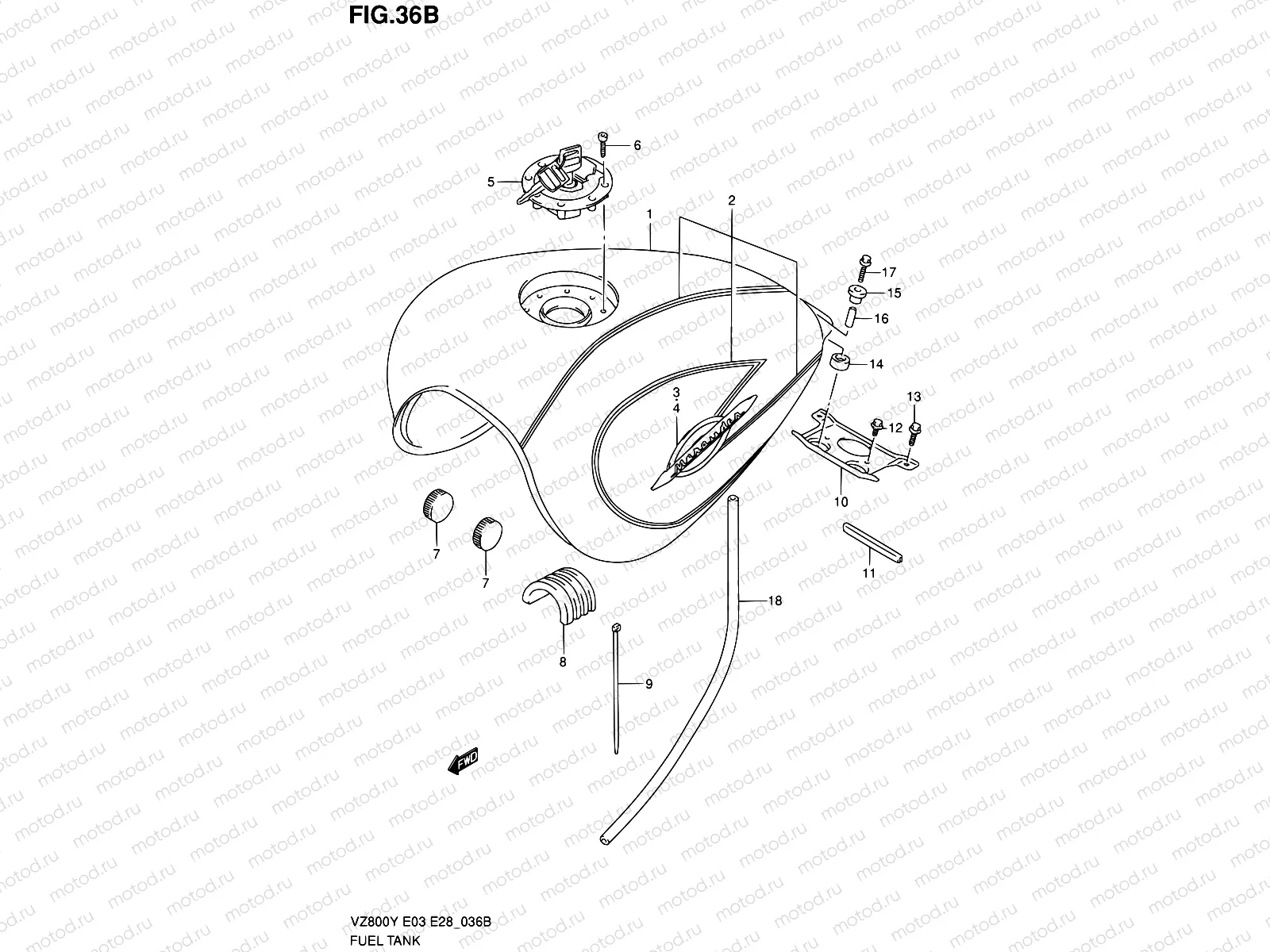 36B - FUEL TANK (MODEL X)