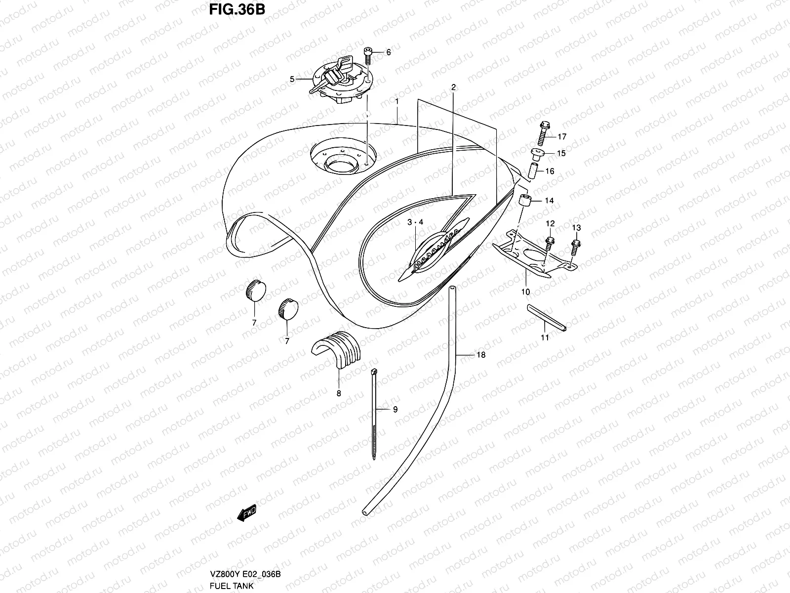 36B - FUEL TANK (MODEL X)