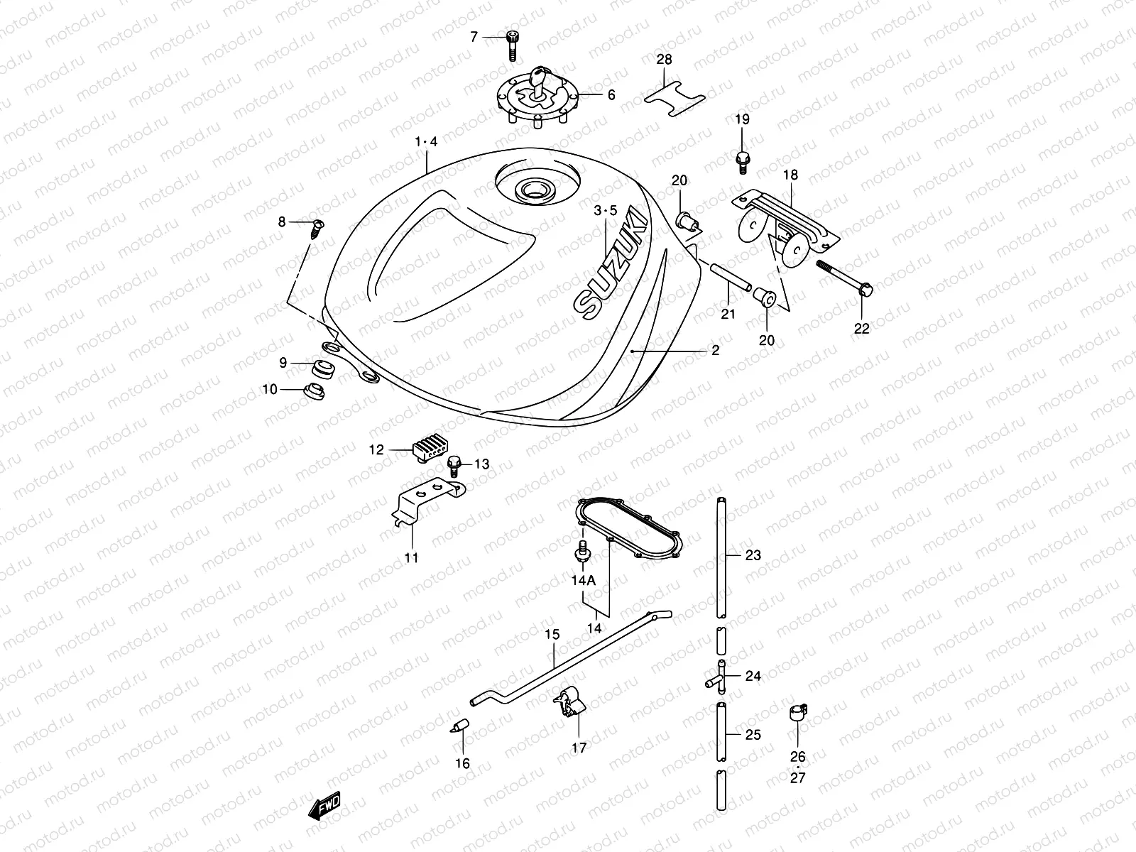 36B - FUEL TANK (MODEL Y)