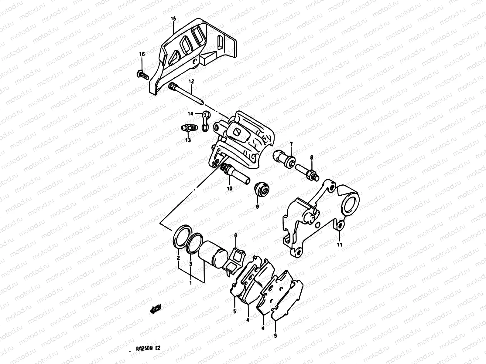 36B - REAR CALIPERS (MODEL M)