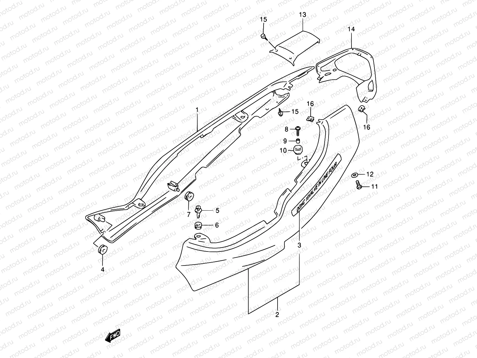 36C - FRAME COVER (GSF1200SY)