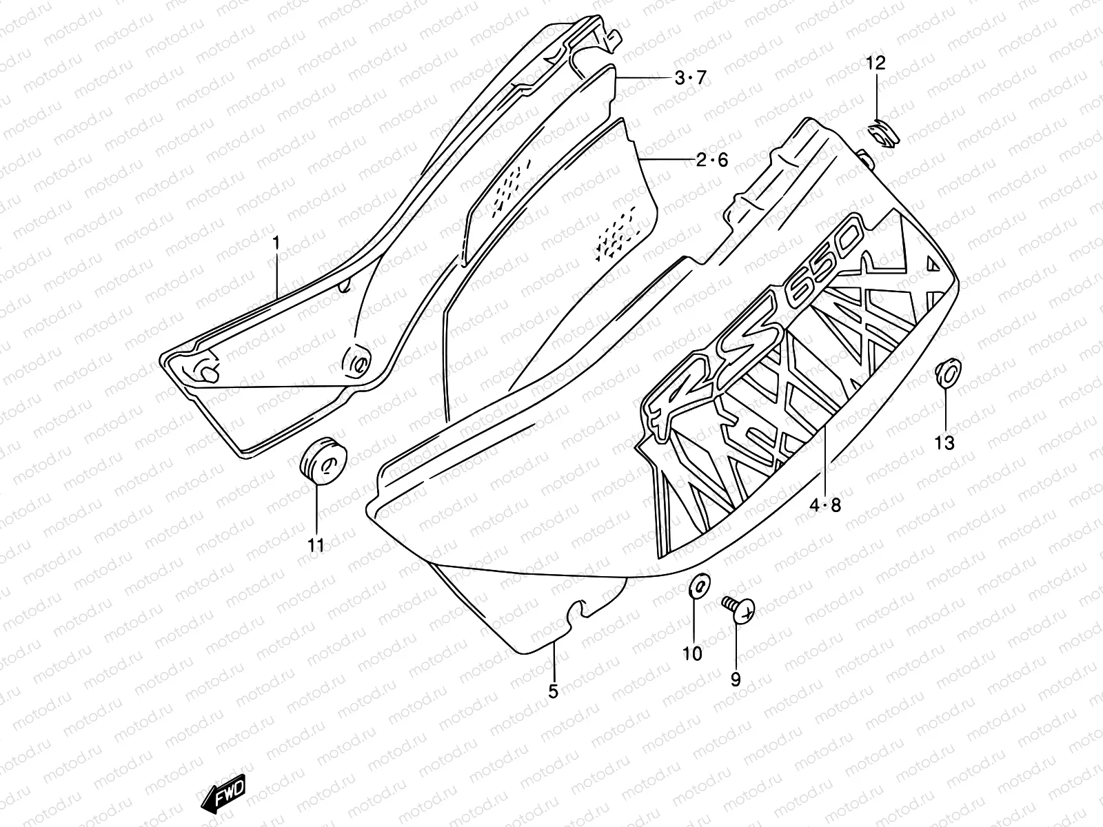 36C - FRAME COVER (MODEL R/S)