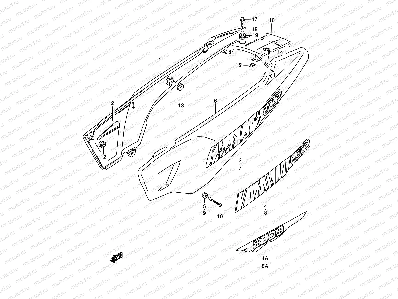 36C - FRAME COVER (MODEL R/S/T)