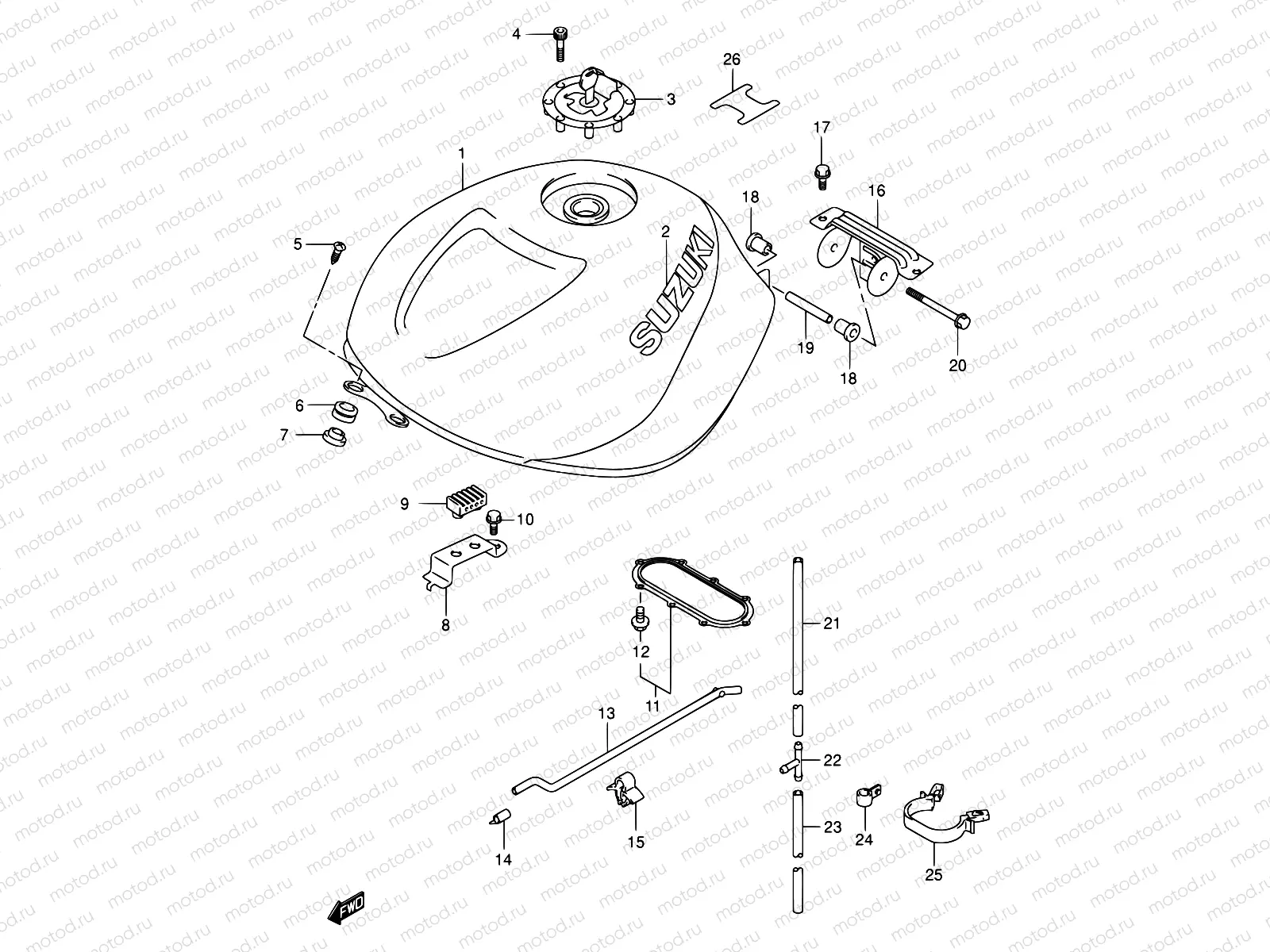 36C - FUEL TANK (MODEL K1)