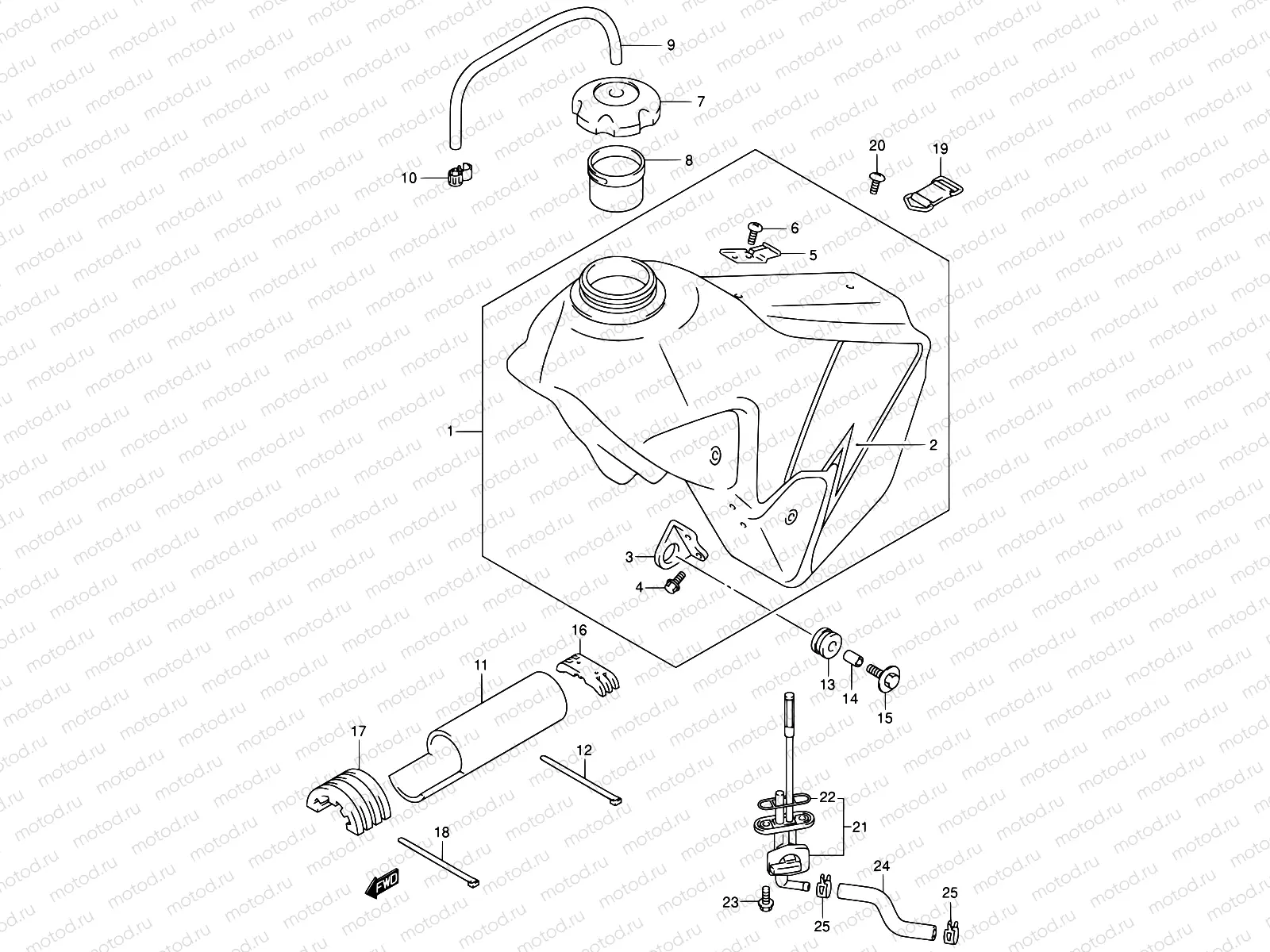 36C - FUEL TANK (MODEL K3)