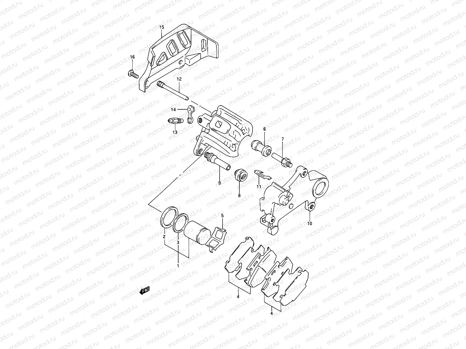 36C - REAR CALIPERS (MODEL N)