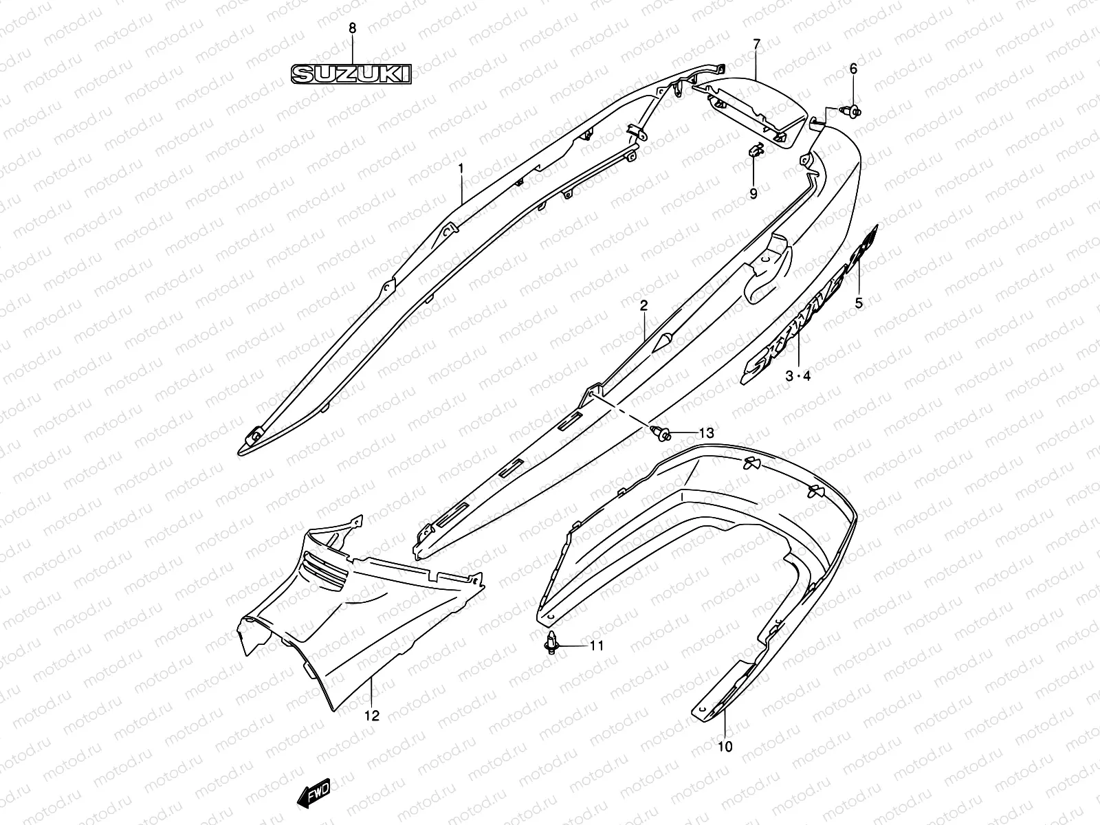 36D - FRAME COVER (MODEL K5/K6 E38)