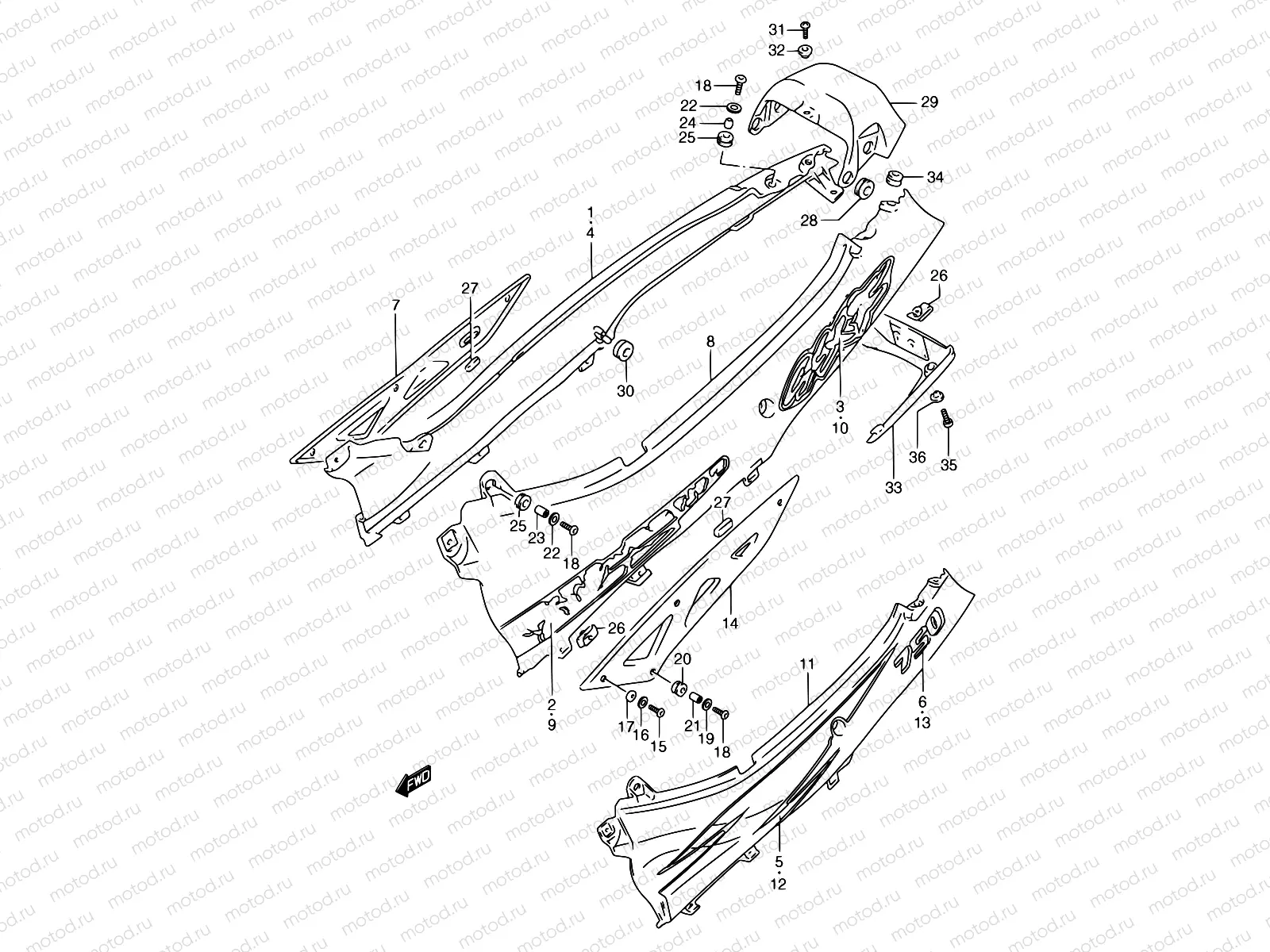 36D - FRAME COVER (MODEL S/T)