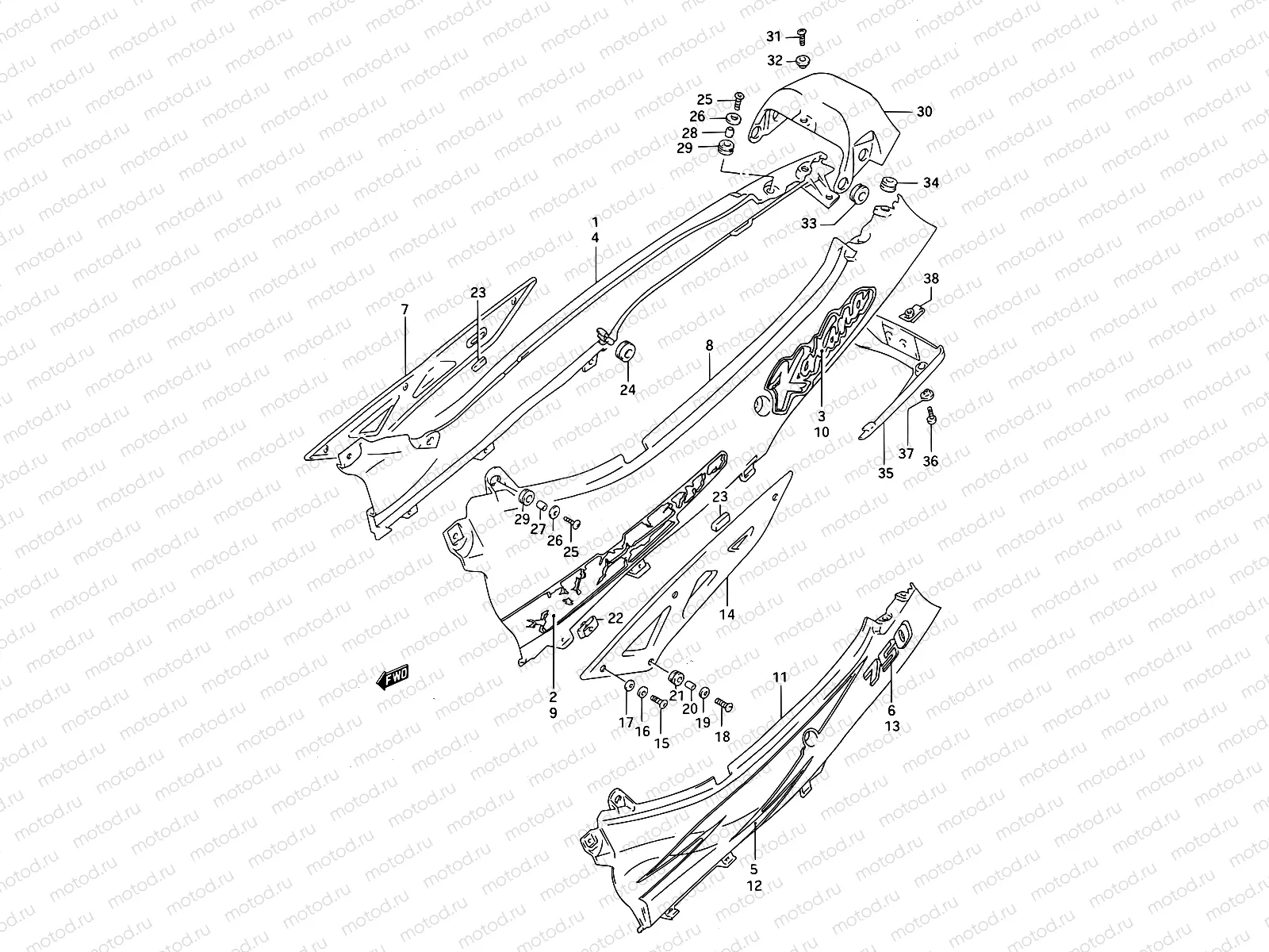 36D - FRAME COVER (MODEL S/T)