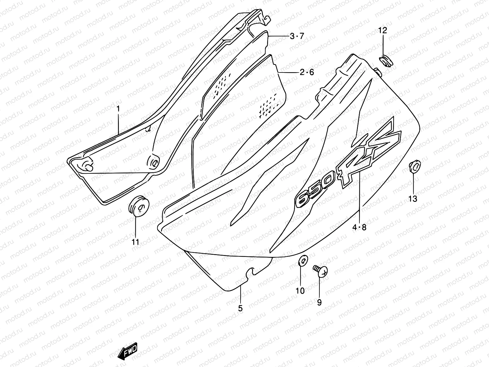 36D - FRAME COVER (MODEL T)