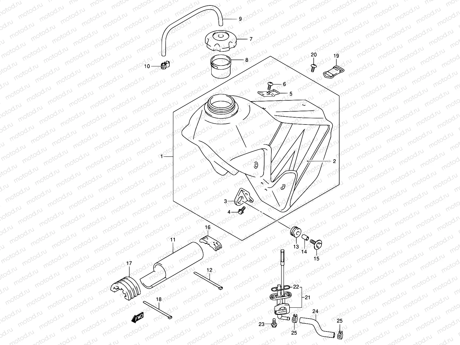 36D - FUEL TANK (MODEL K4)