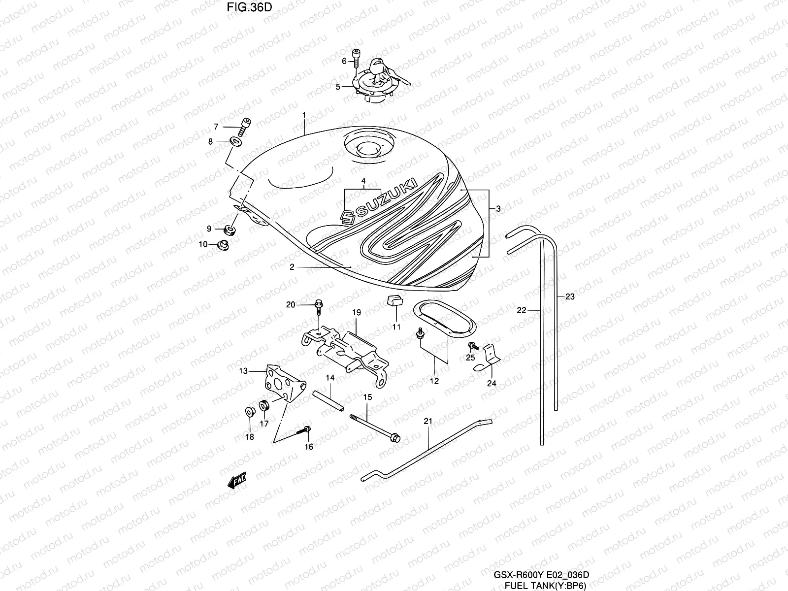 36D - FUEL TANK (MODEL Y FOR BP6)