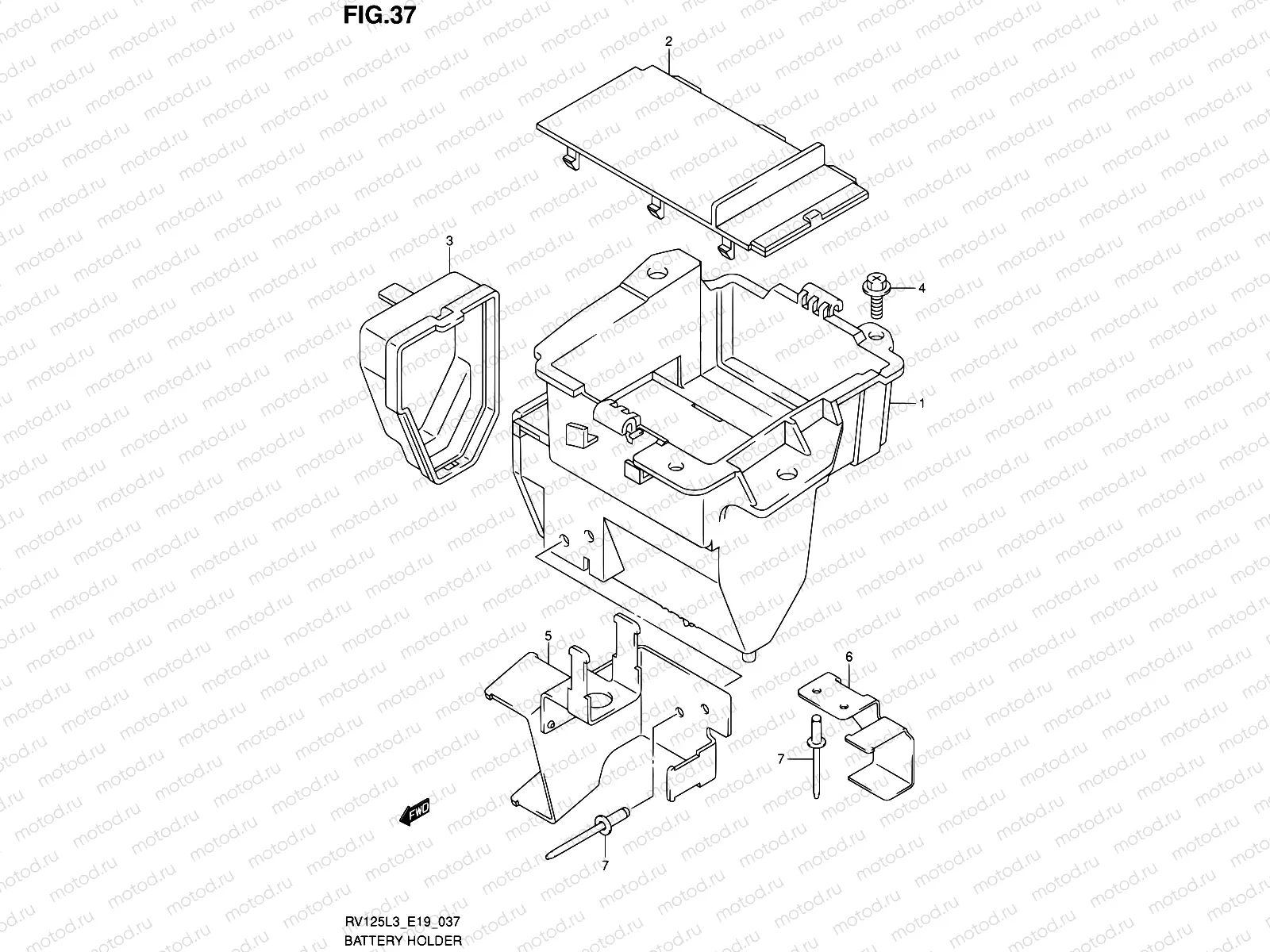 37 - BATTERY HOLDER