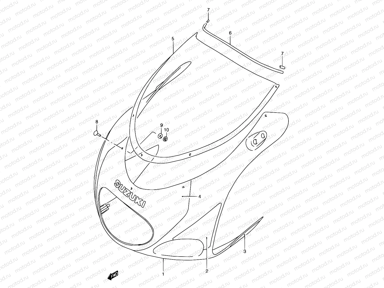 37 - COWLING BODY (FOR F9H,F9J)