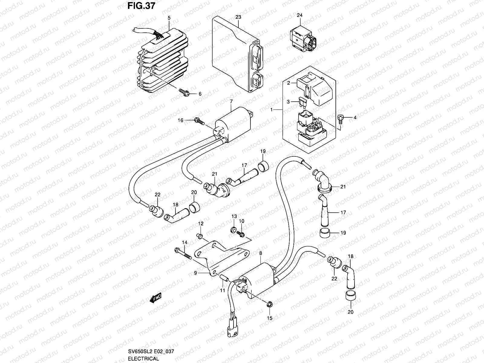 37 - ELECTRICAL (SV650SAL2 E24)
