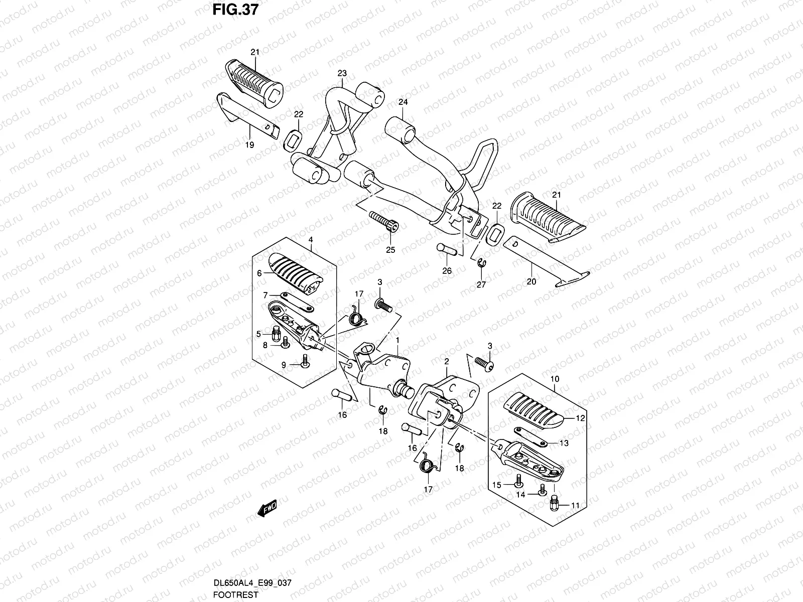 37 - FOOTREST