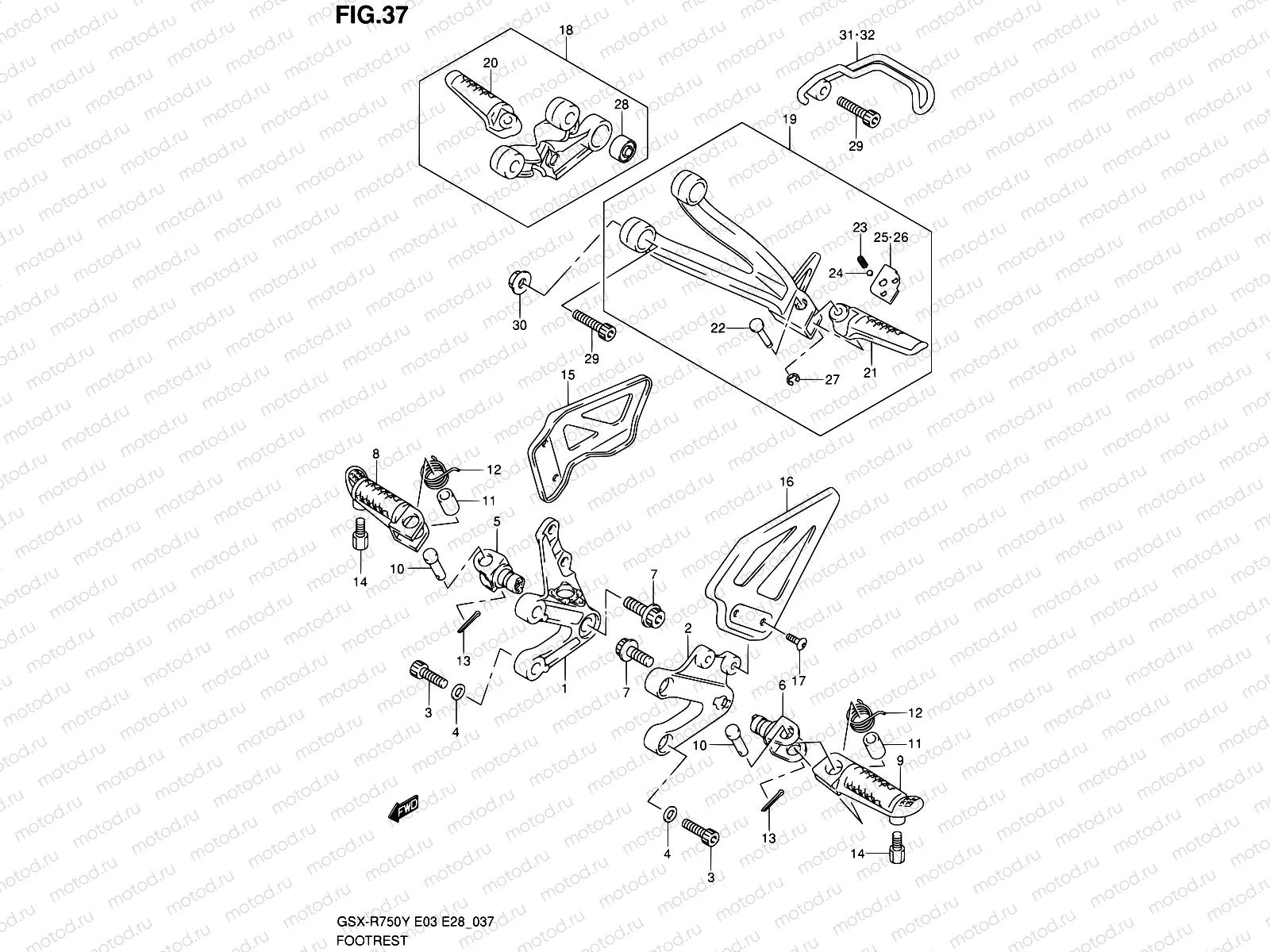 37 - FOOTREST