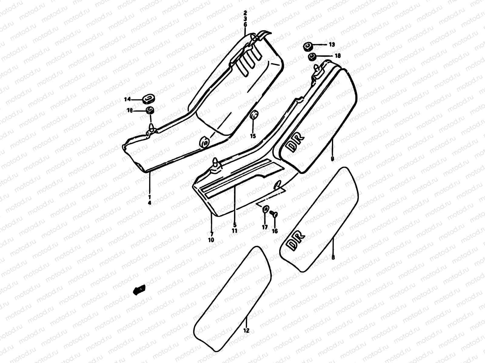 37 - FRAME COVER (MODEL F/G/H)