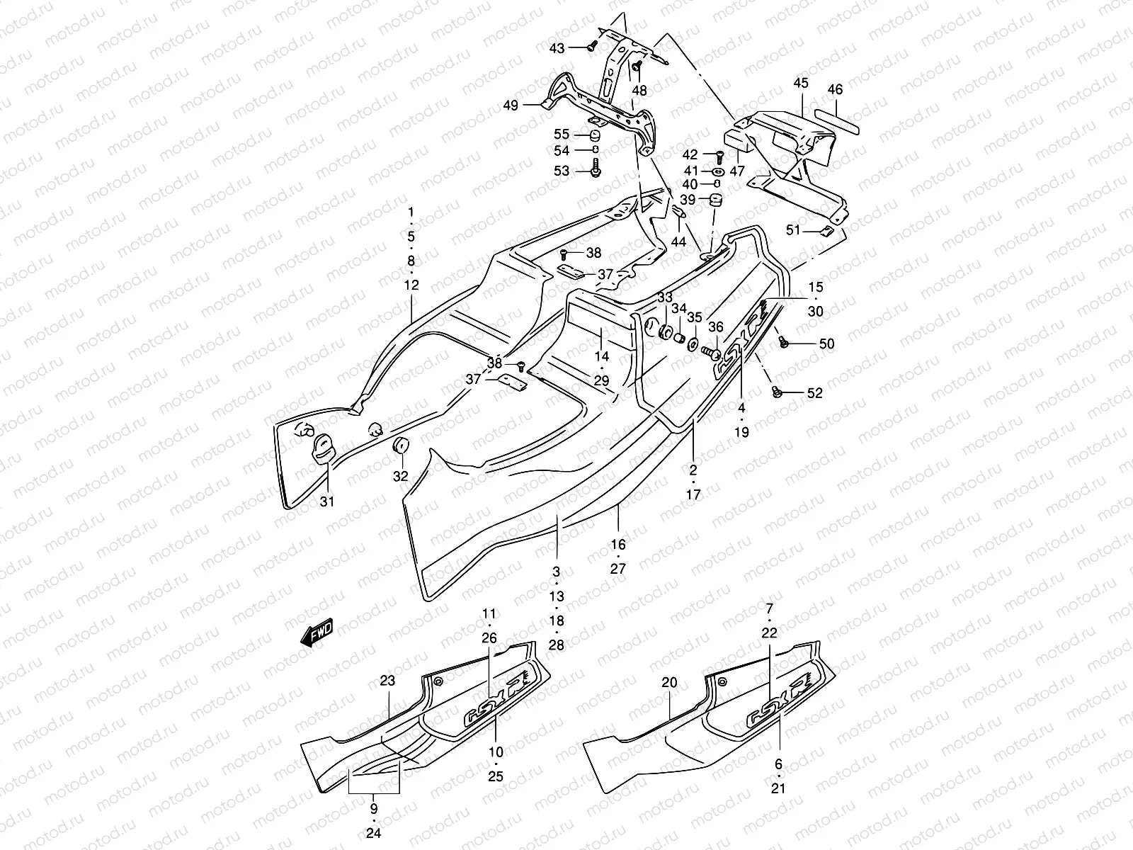 37 - FRAME COVER (MODEL L)